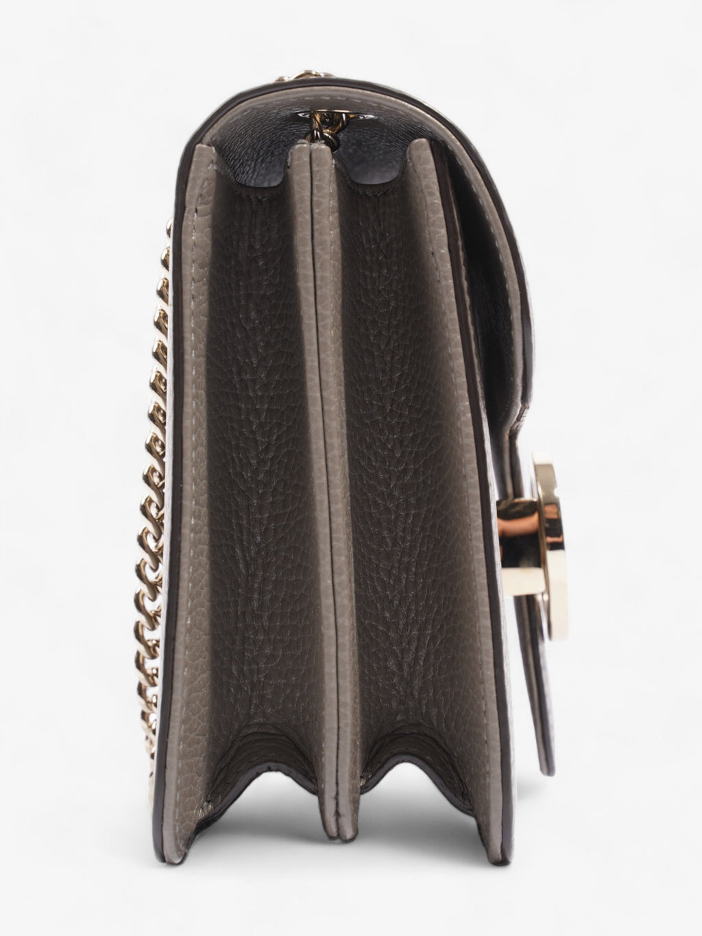 Gucci Interlocking Bag Grey Leather Small