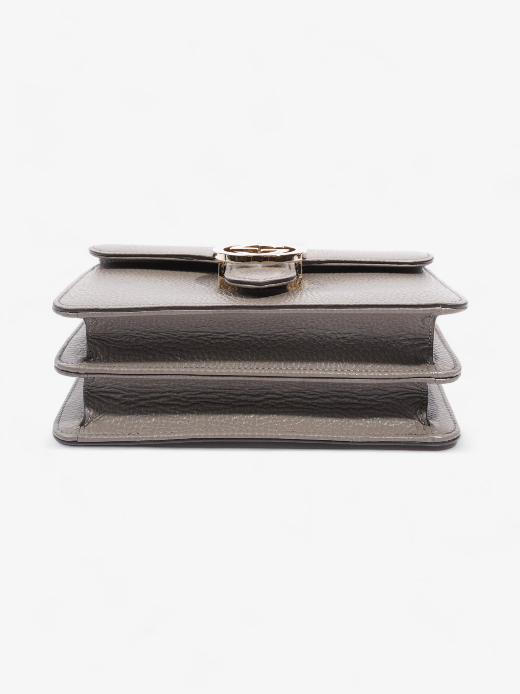 Gucci Interlocking Bag Grey Leather Small