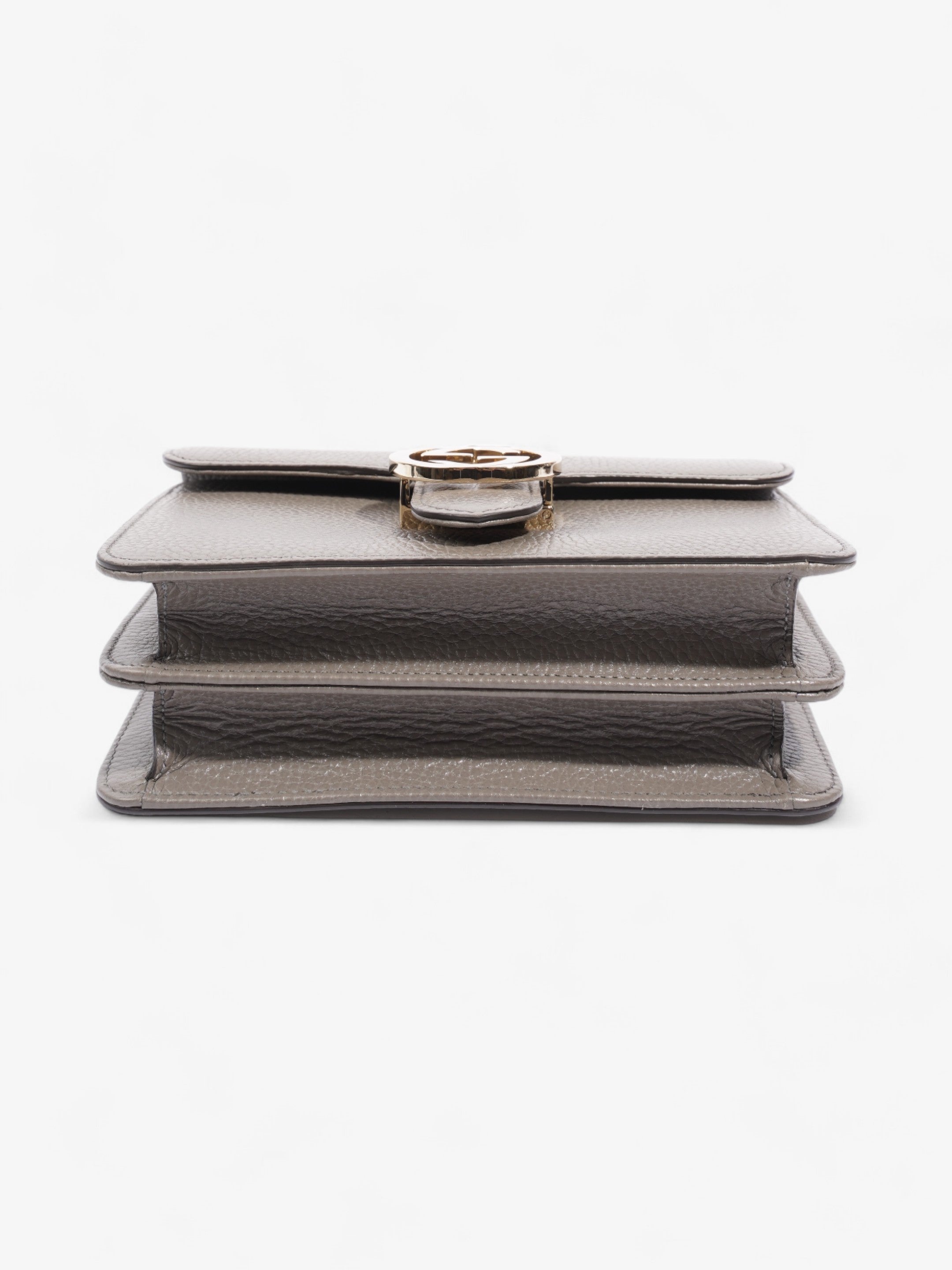 Gucci Interlocking Bag Grey Leather Small