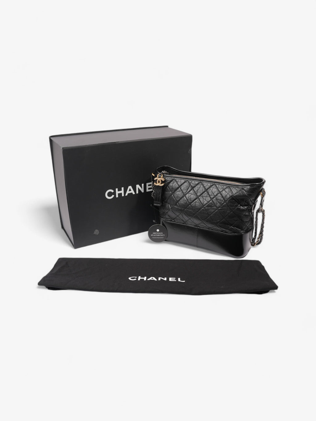 Chanel Gabrielle Black Leather