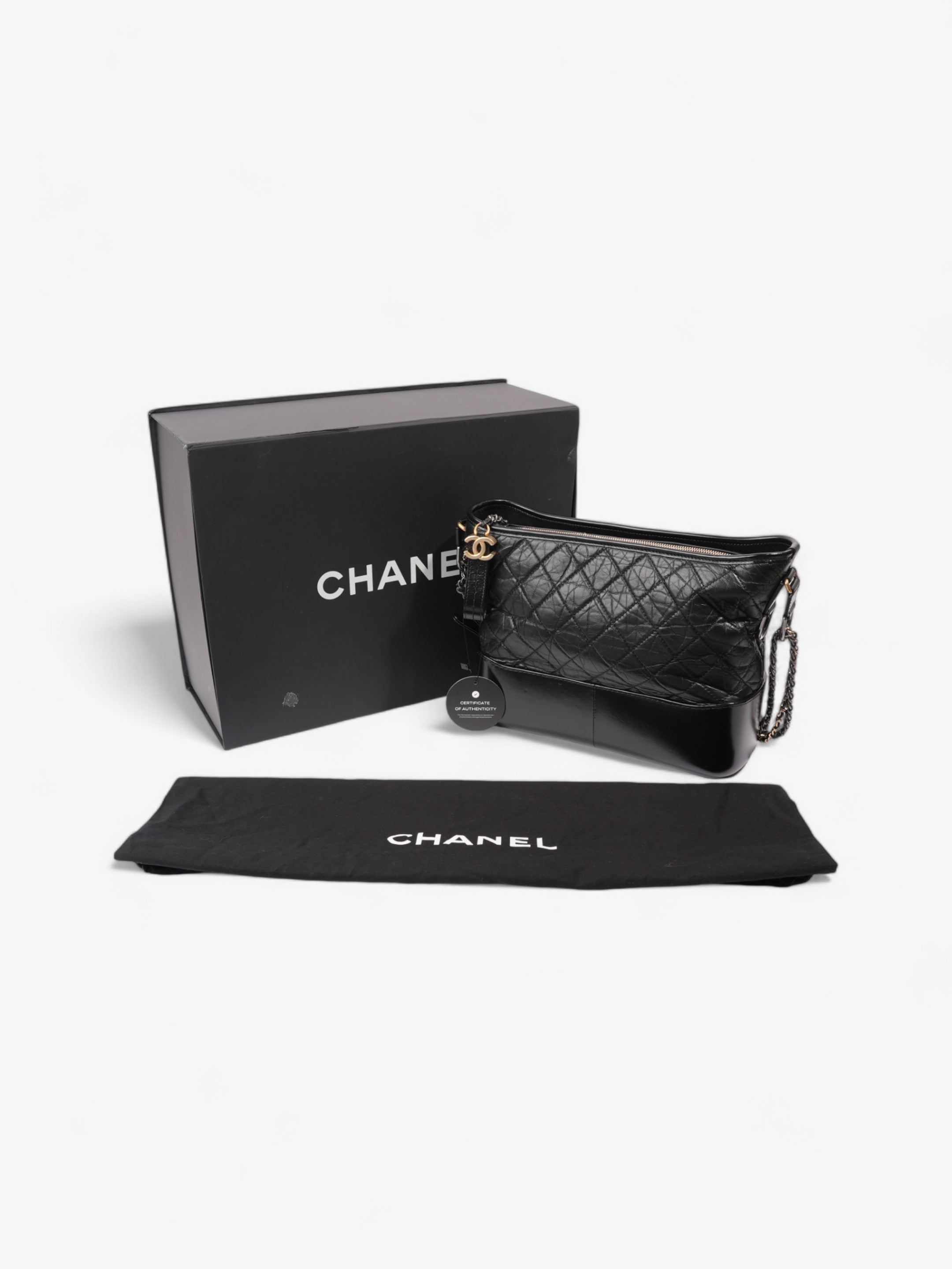 Chanel Gabrielle Black Leather