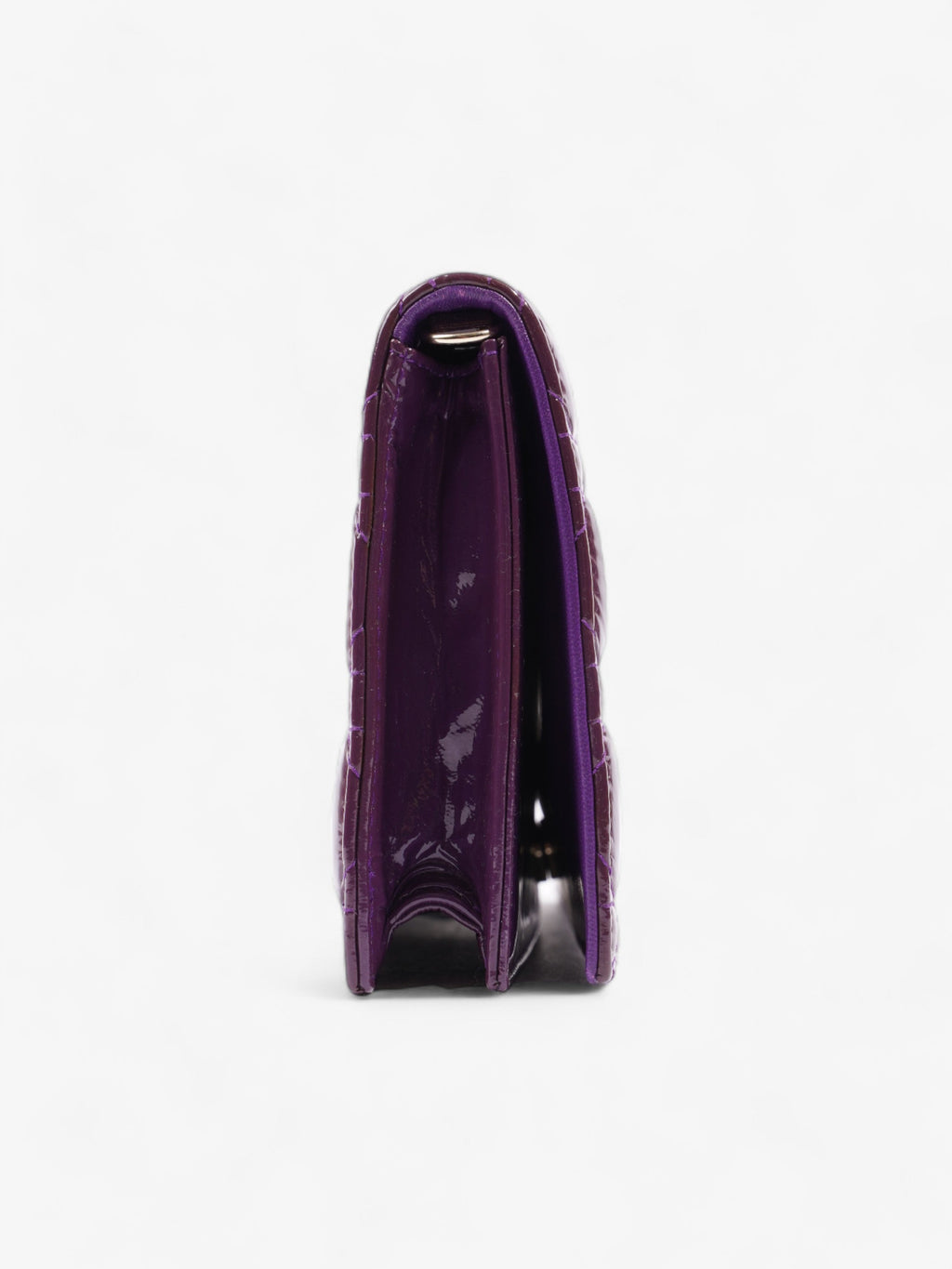 Christian Dior Long Flap Purple Patent Leather