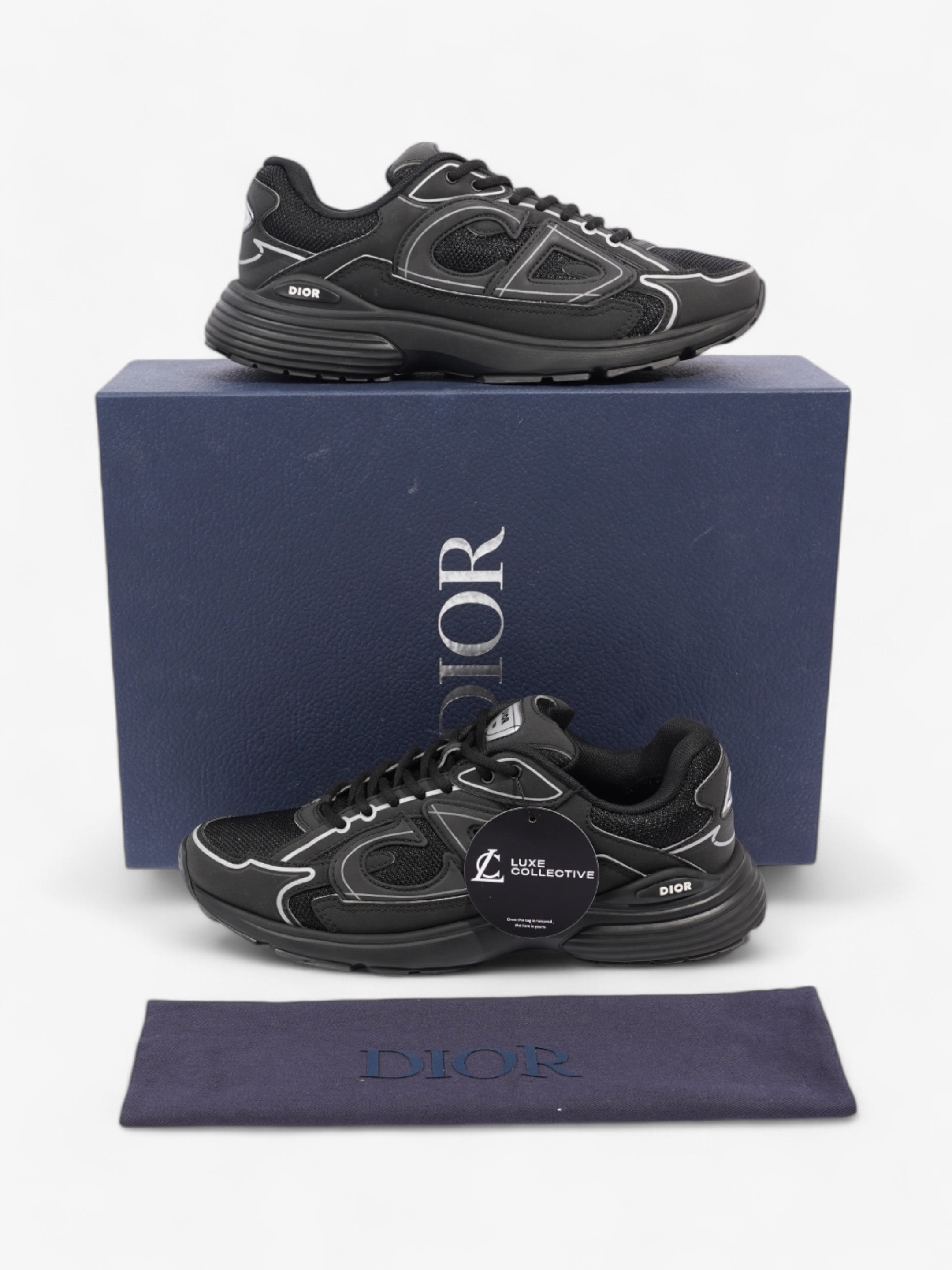 Christian Dior B30 Black Mesh EU 41 UK 7