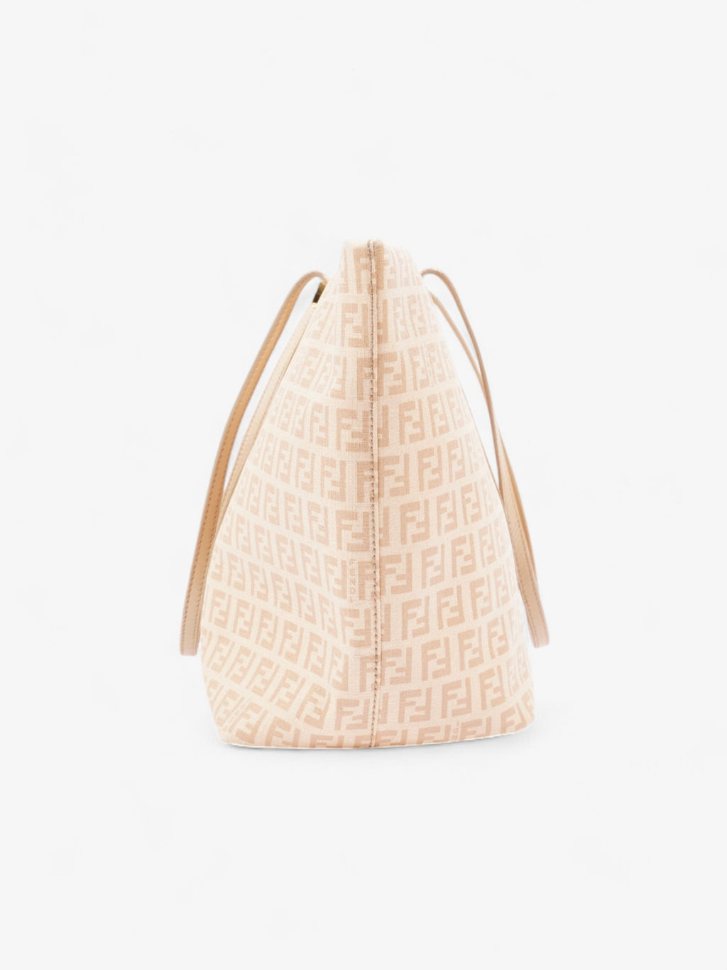 Fendi Zucchino Tote Peach Canvas