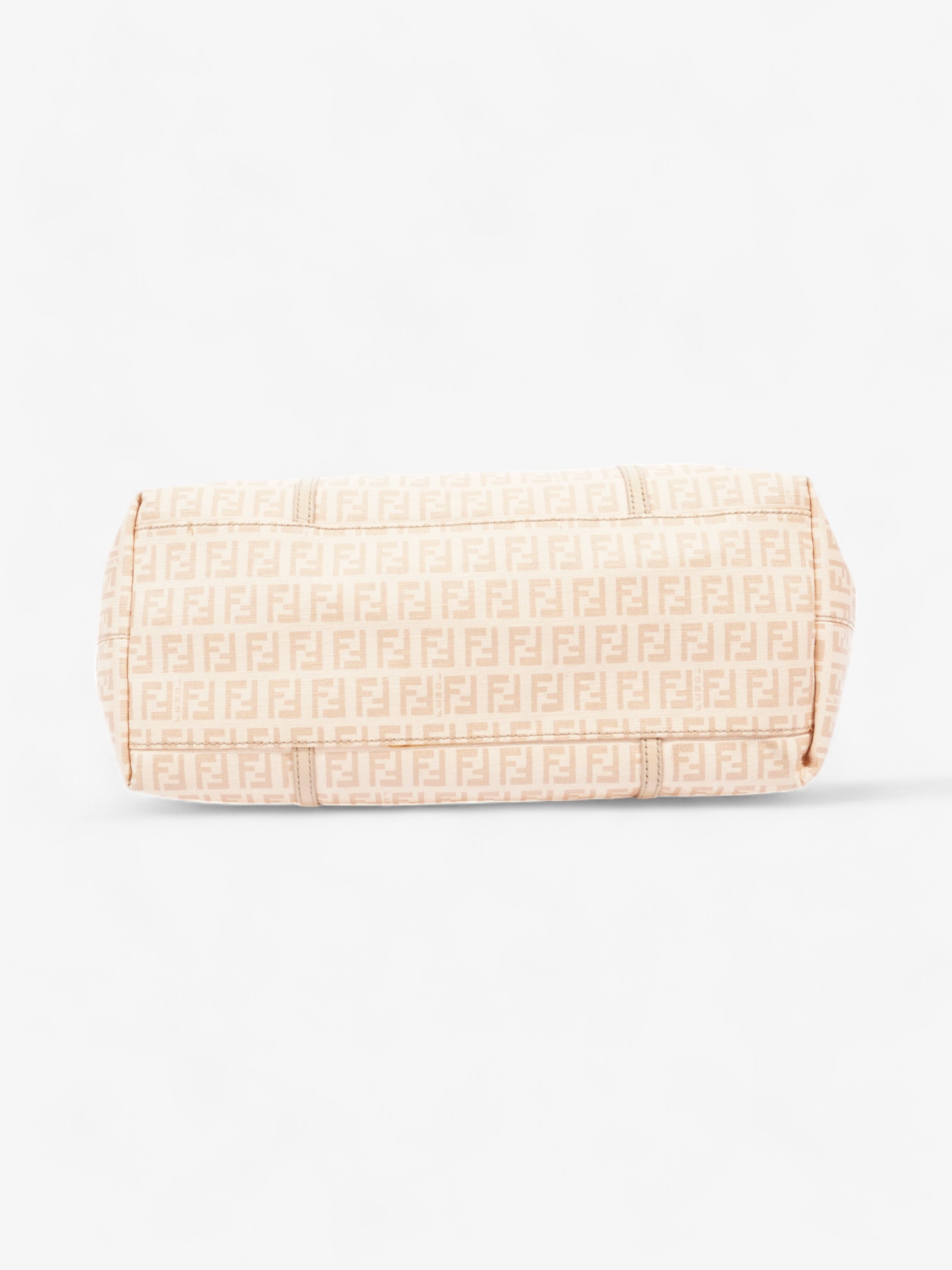 Fendi Zucchino Tote Peach Canvas