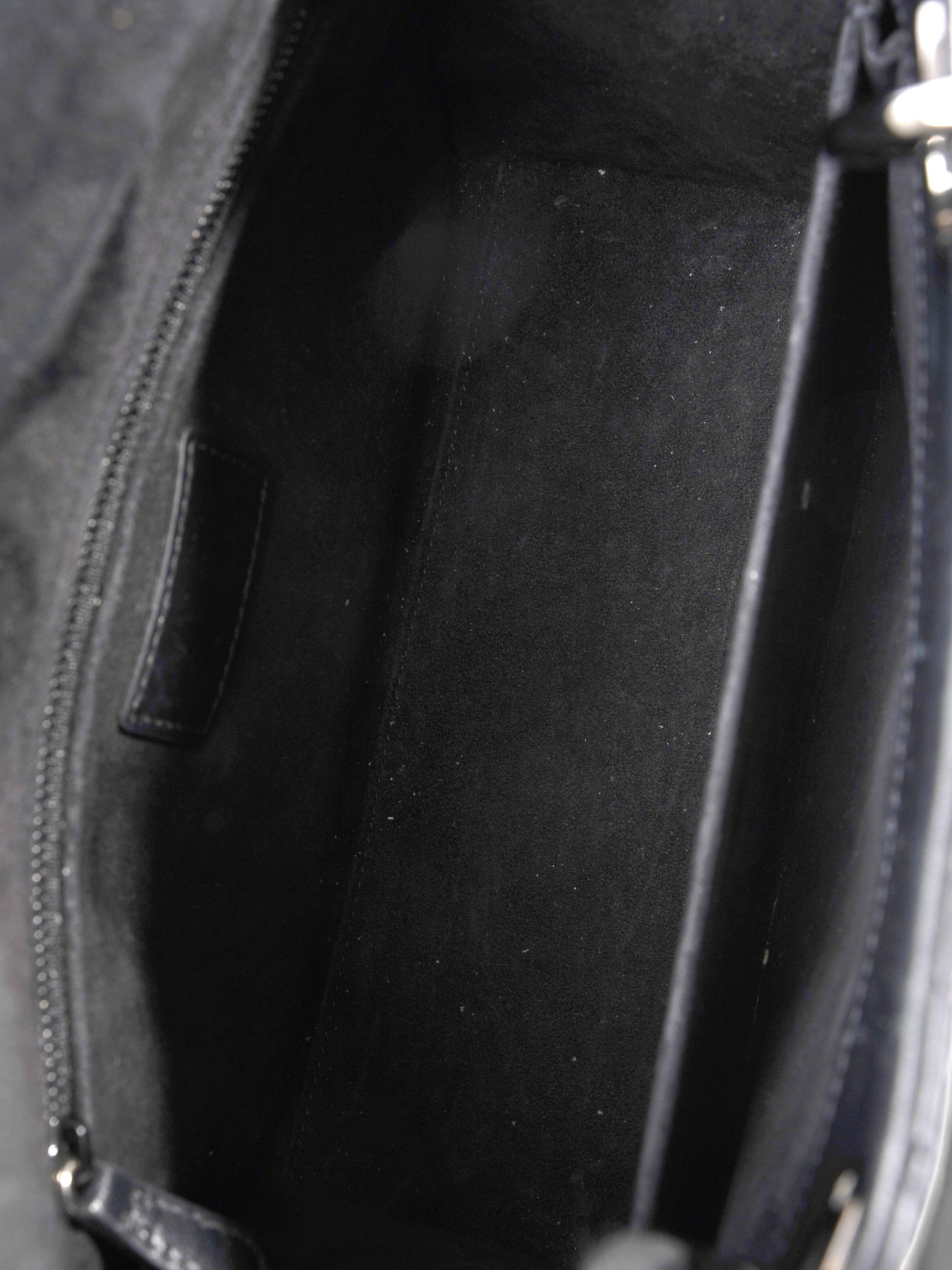 Christian Dior Lady Dior Black Lambskin Leather Medium