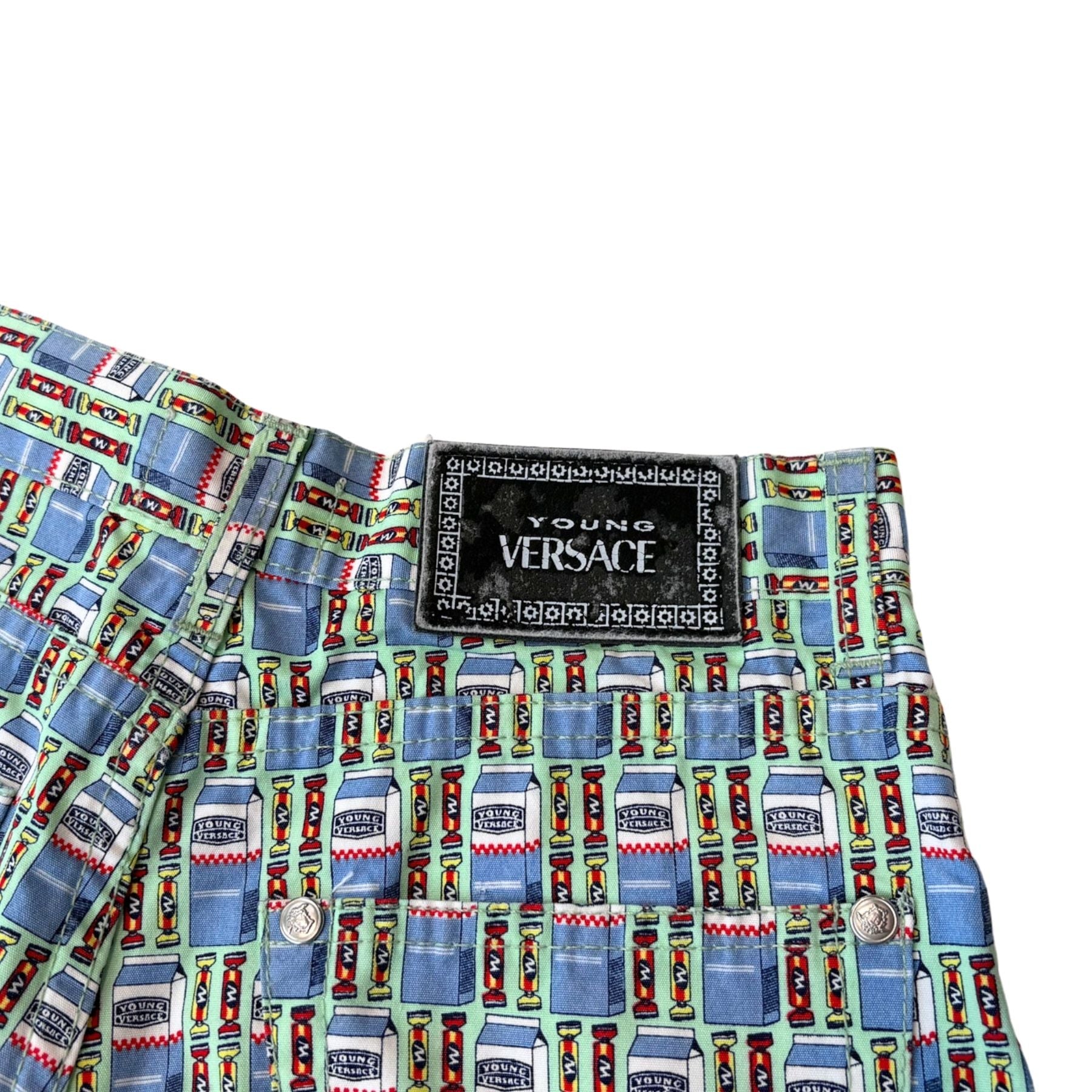 Young Versace Patterned Jeans - Kid's 10