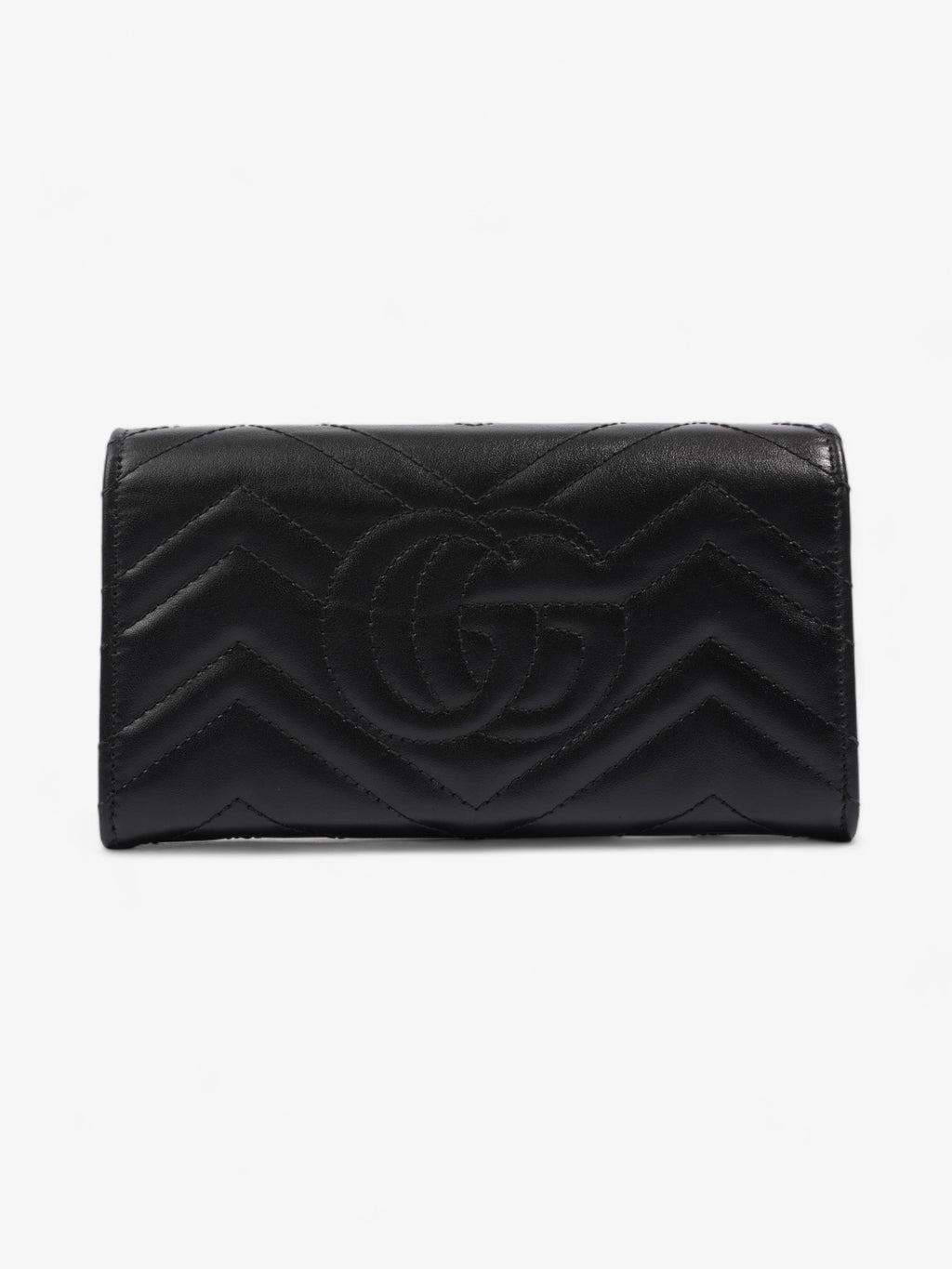 Gucci Gucci Marmont Continental Wallet Black Matelasse Leather