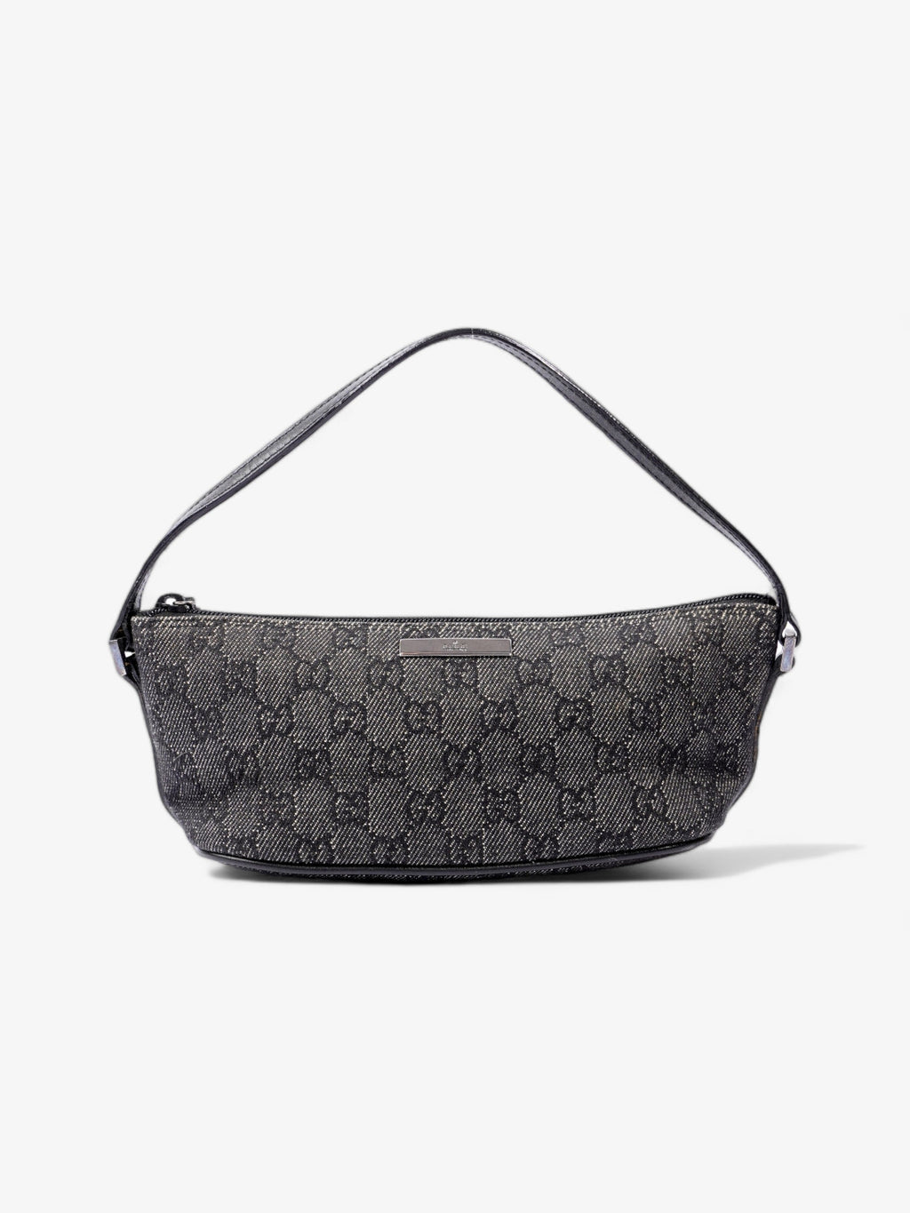 Gucci Pochette Boat Baguette Black Canvas