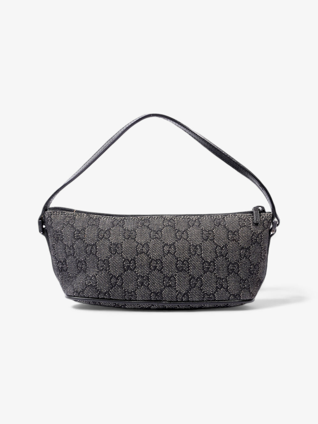Gucci Pochette Boat Baguette Black Canvas