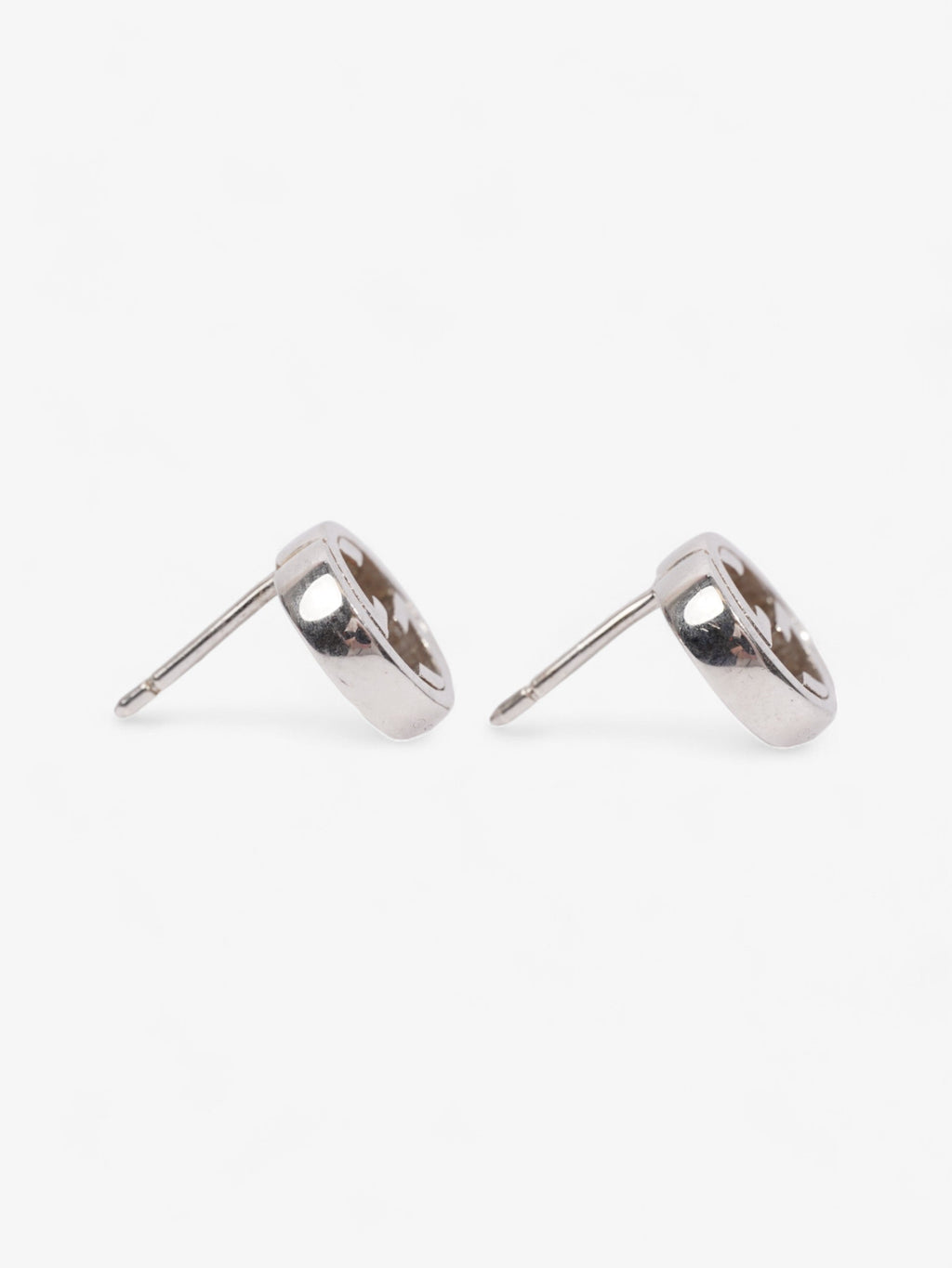 Gucci Interlocking G Earrings Silver Silver Sterling