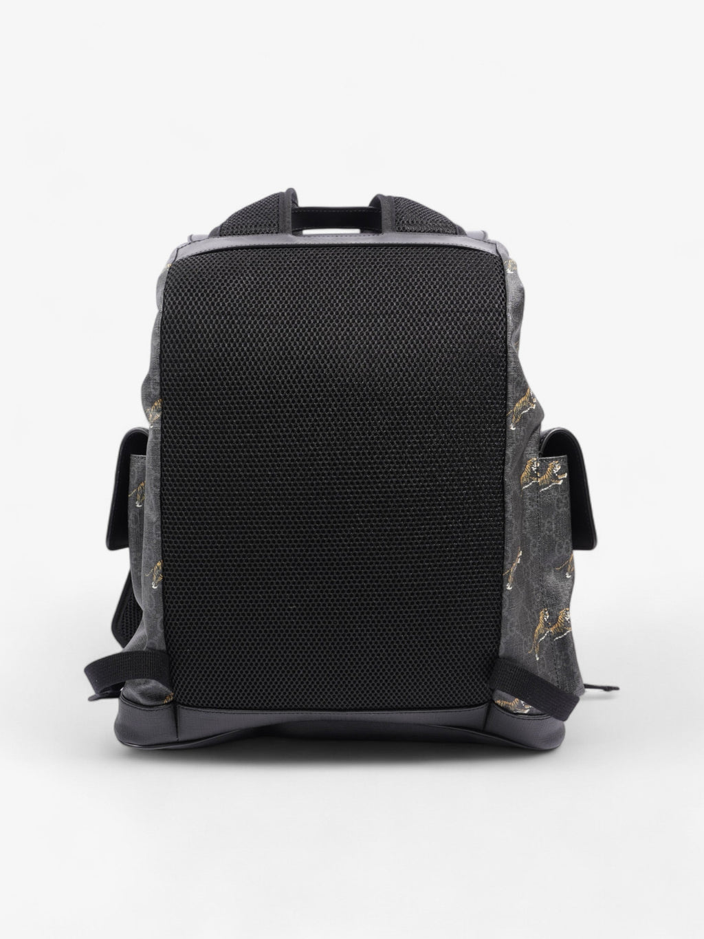 Gucci Tiger Backpack GG Supreme / Black Canvas