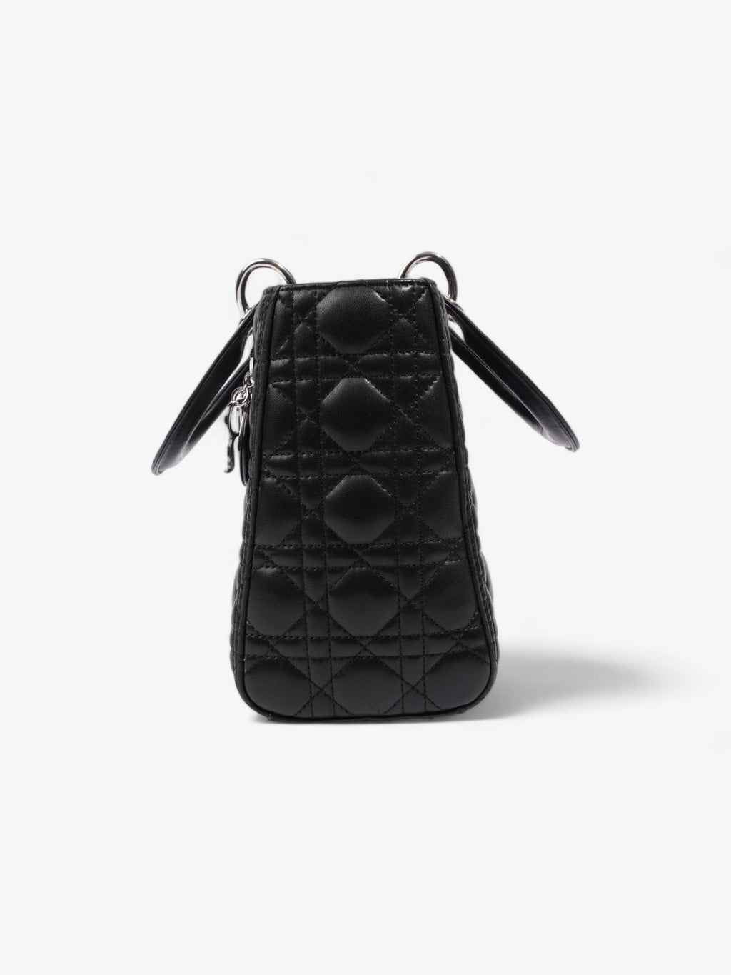 Christian Dior Lady Dior Black Leather Medium