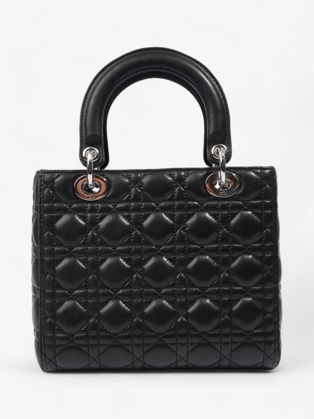 Christian Dior Lady Dior Black Leather Medium
