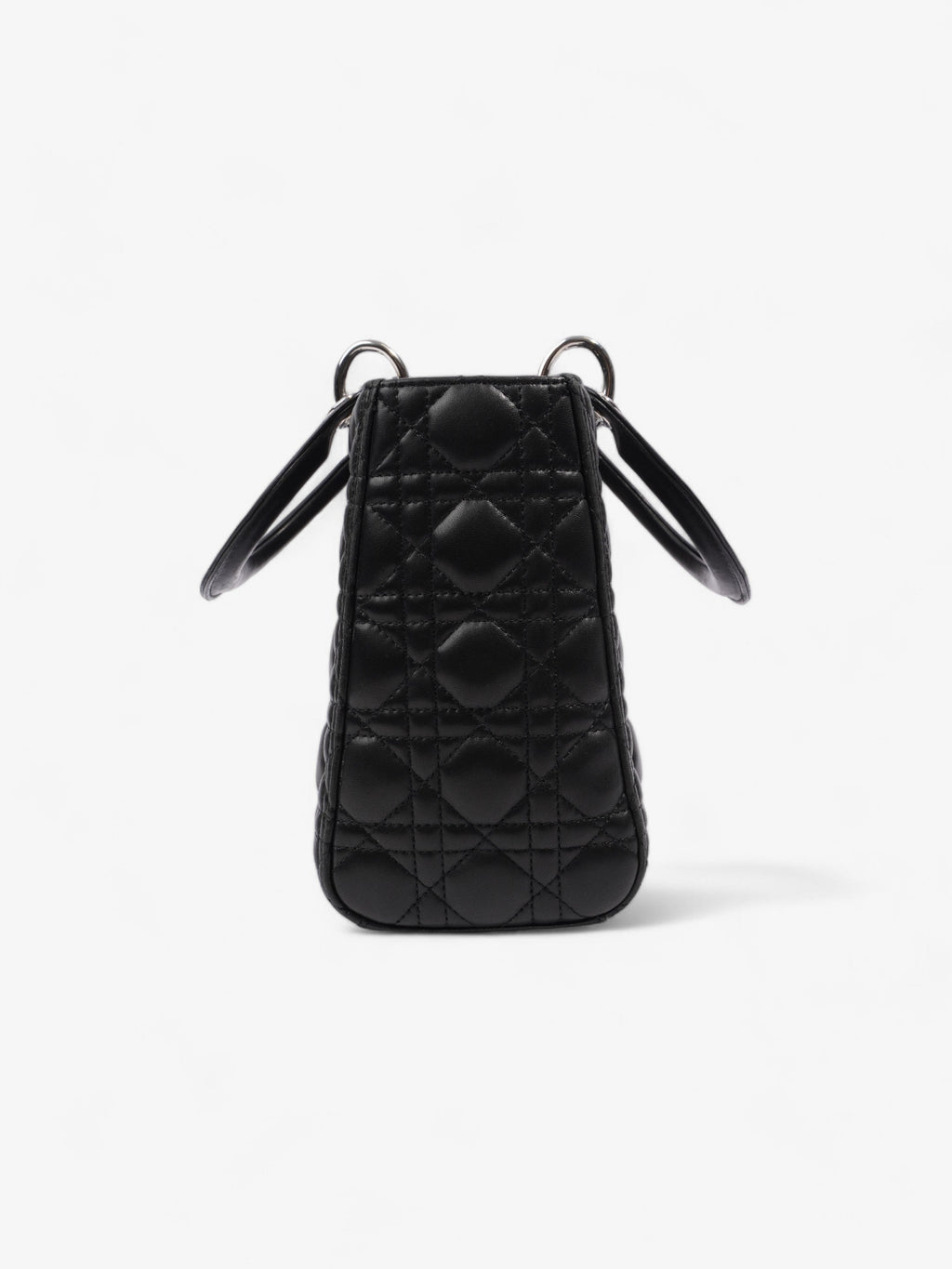 Christian Dior Lady Dior Black Leather Medium