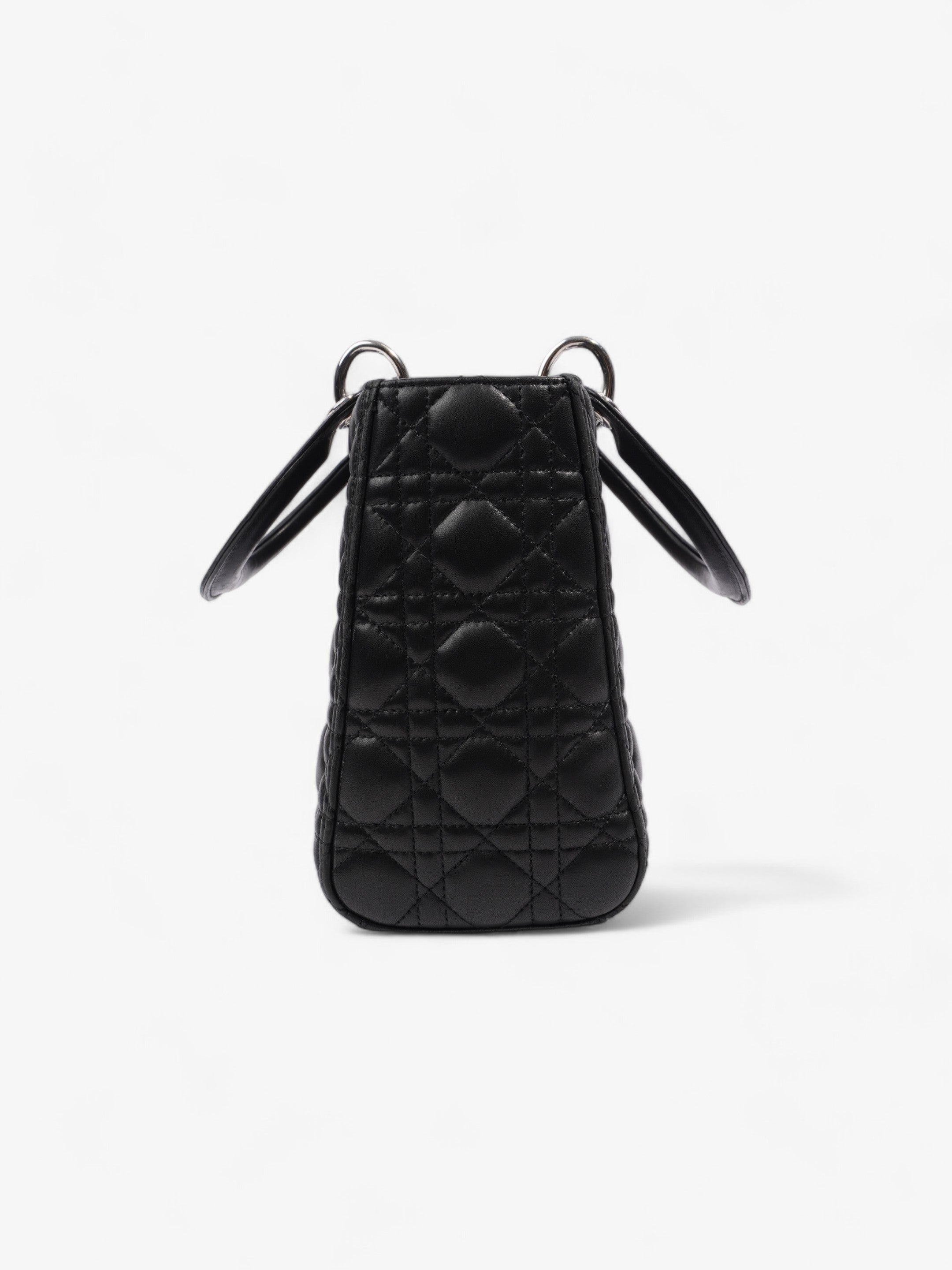 Christian Dior Lady Dior Black Leather Medium
