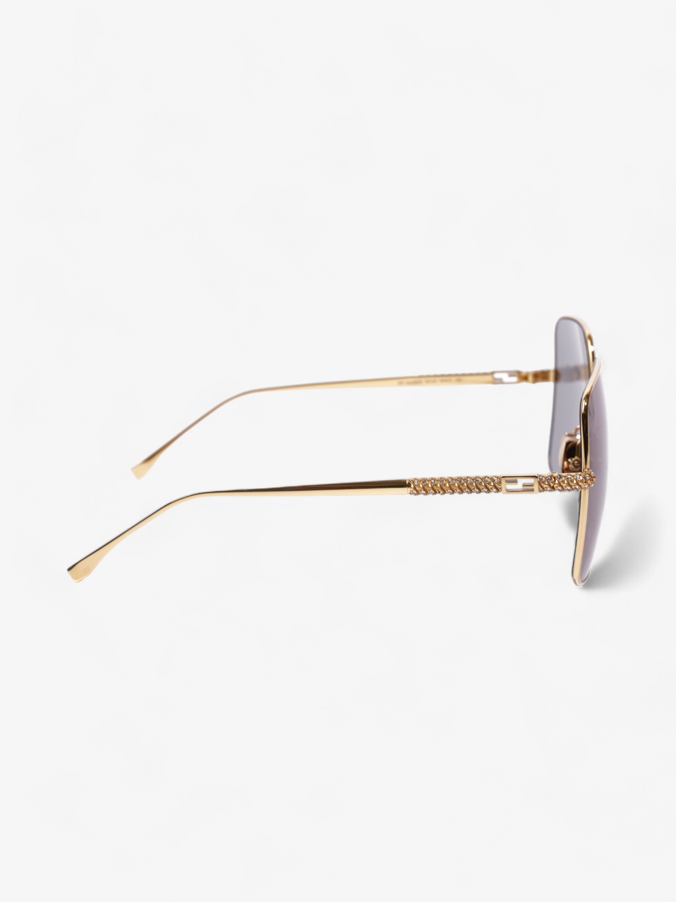 Fendi FF Sunglasses Gold Acetate 145mm