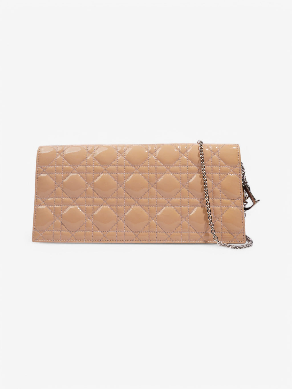 Christian Dior Lady Dior Clutch Pink Nude Patent Leather