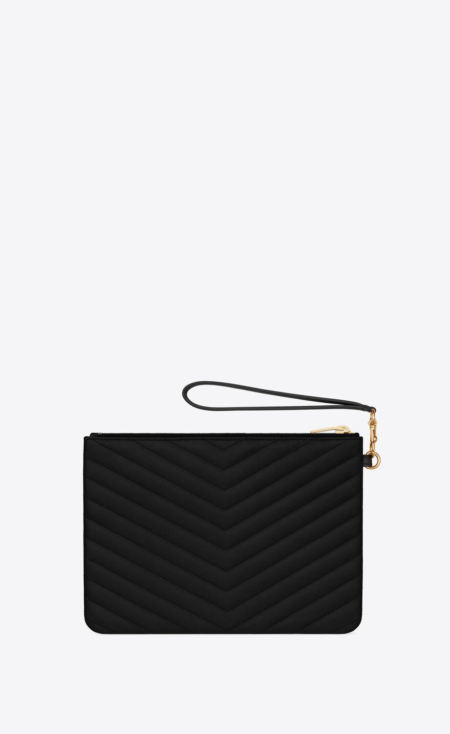 YSL CASSANDRE MATELASSÉ A5 QUILTED LEATHER POUCH