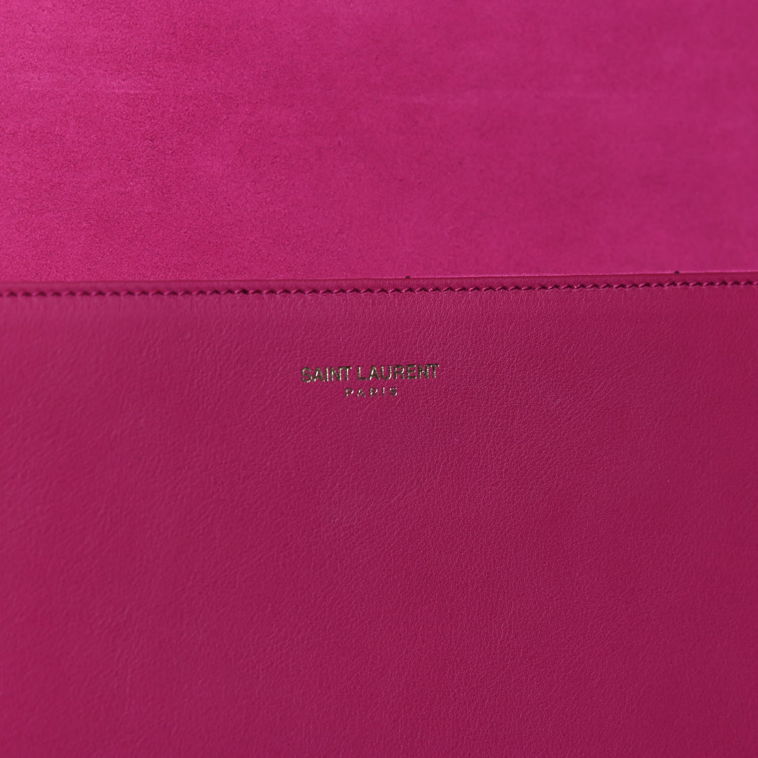 YSL CALFSKIN LEATHER CLASSIC Y LIGNE CLUTCH