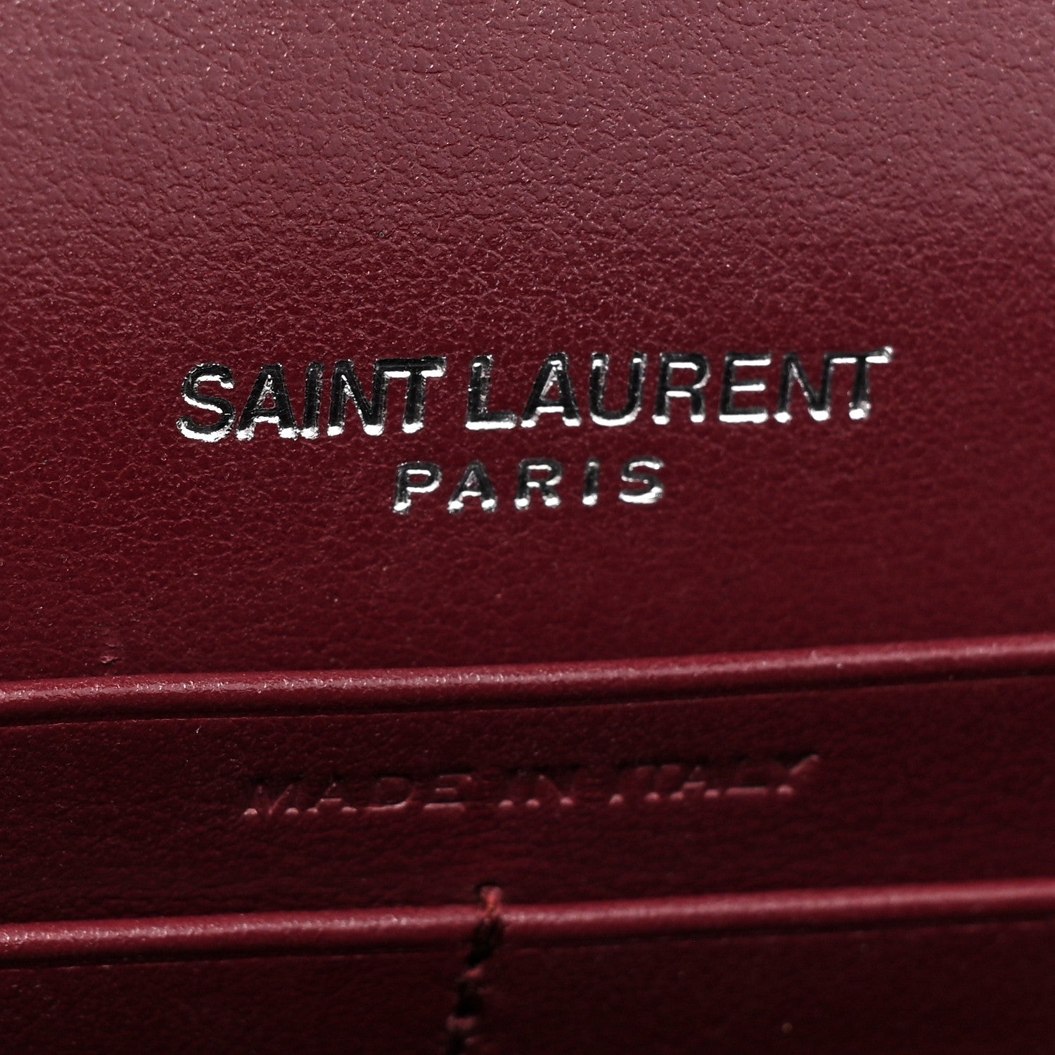 YSL CALFSKIN CROC EMBOSSED KATE MEDIUM TASSEL CHAIN BAG