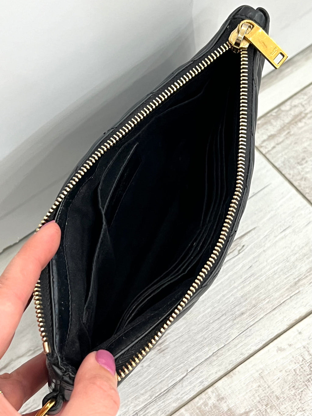 YSL CALFSKIN MATELASSE MONOGRAM CASSANDRE CLUTCH BAG