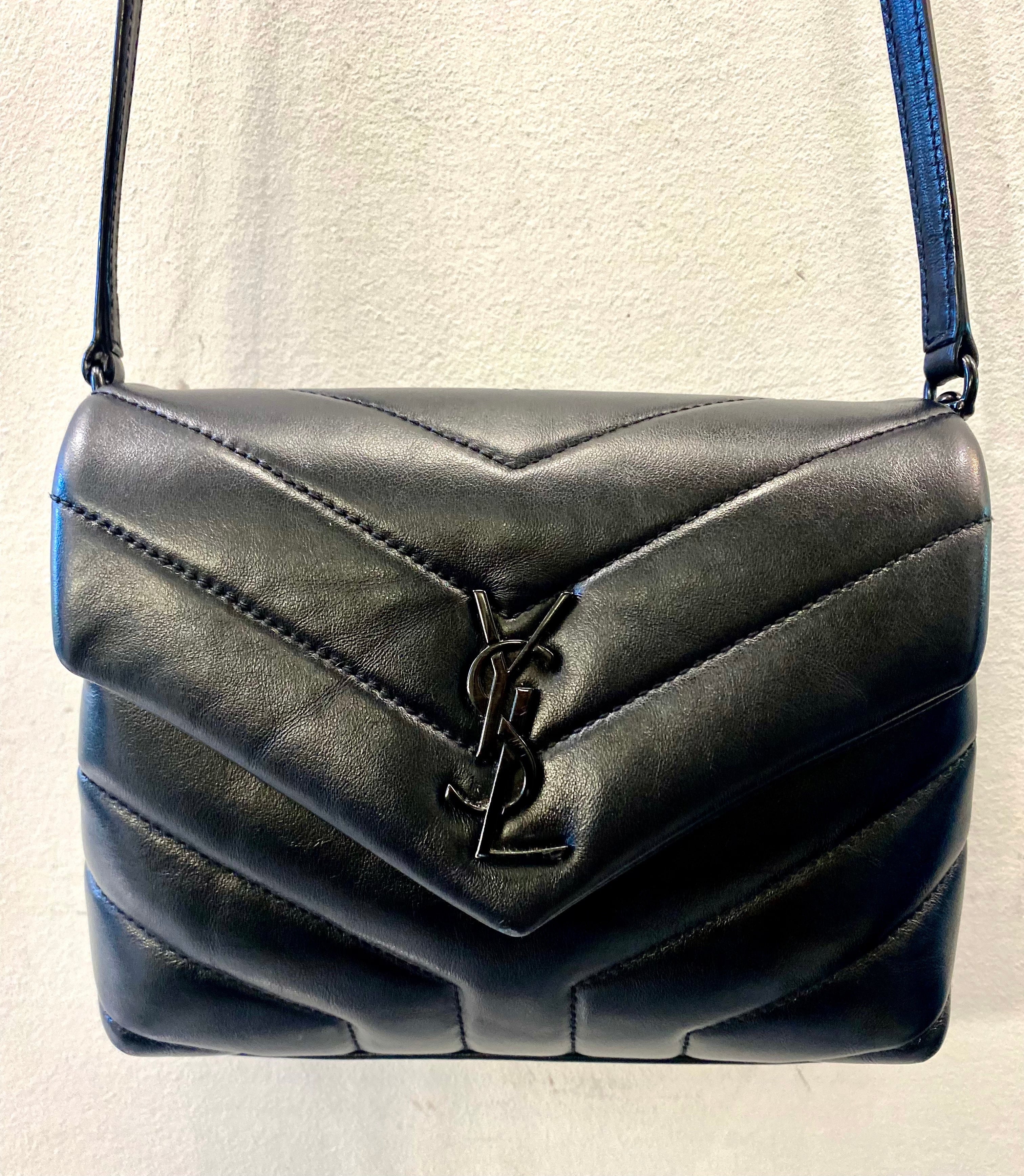 YSL QUILTED Y CALFSKIN LOULOU TOY SHOULDER BAG