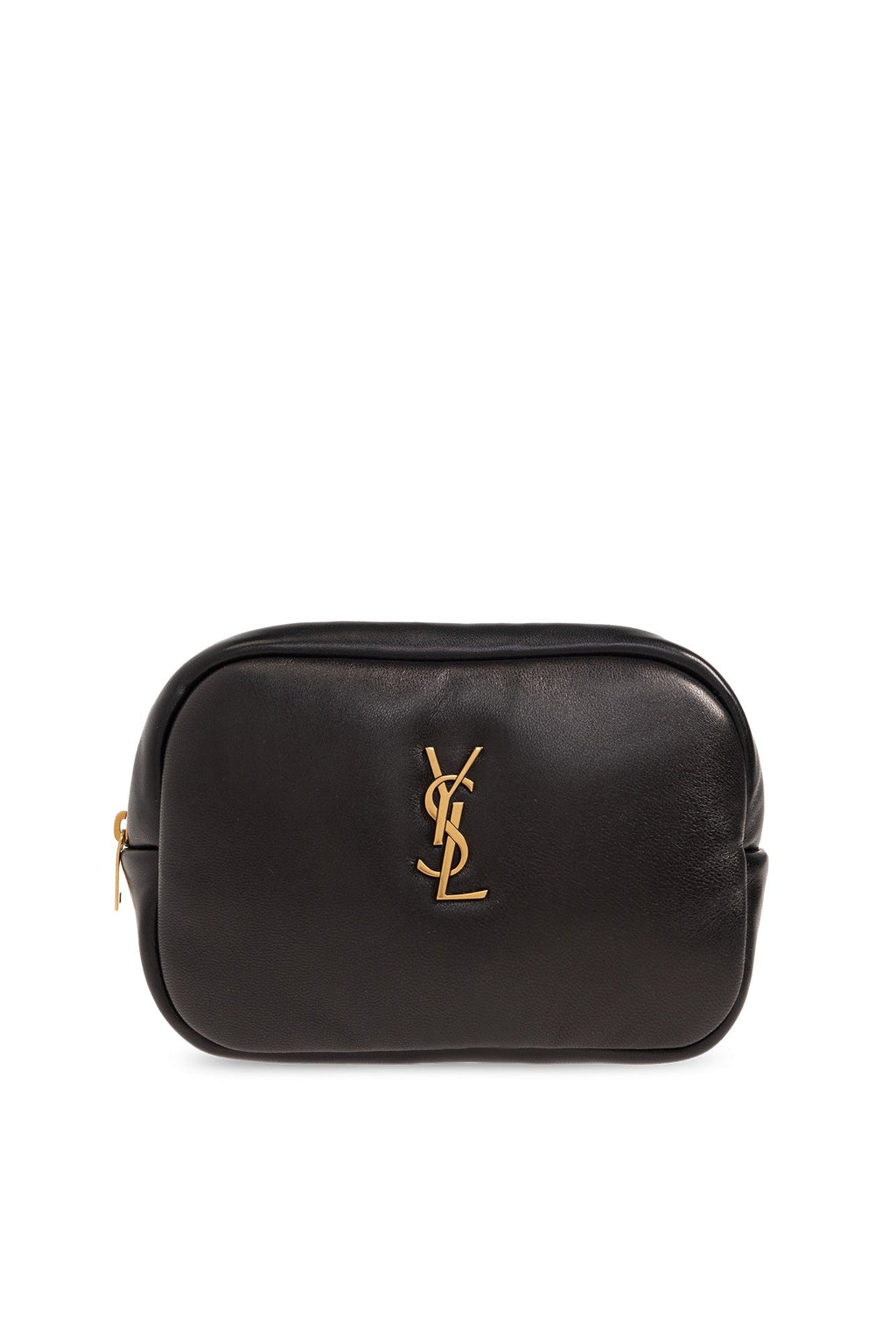 YSL CASSANDRE LAMBSKIN LEATHER POUCH