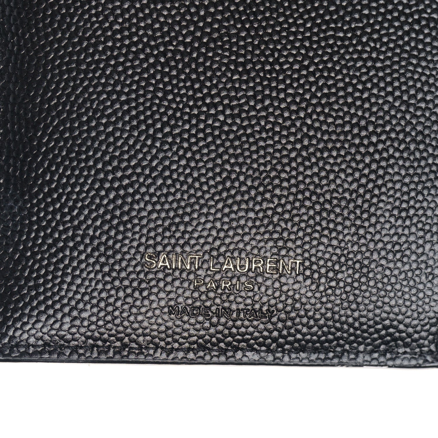 YSL GRAIN DE POUDRE MATELASSE CHEVRON CASSANDRE FRAGMENTS BI-FOLD WALLET