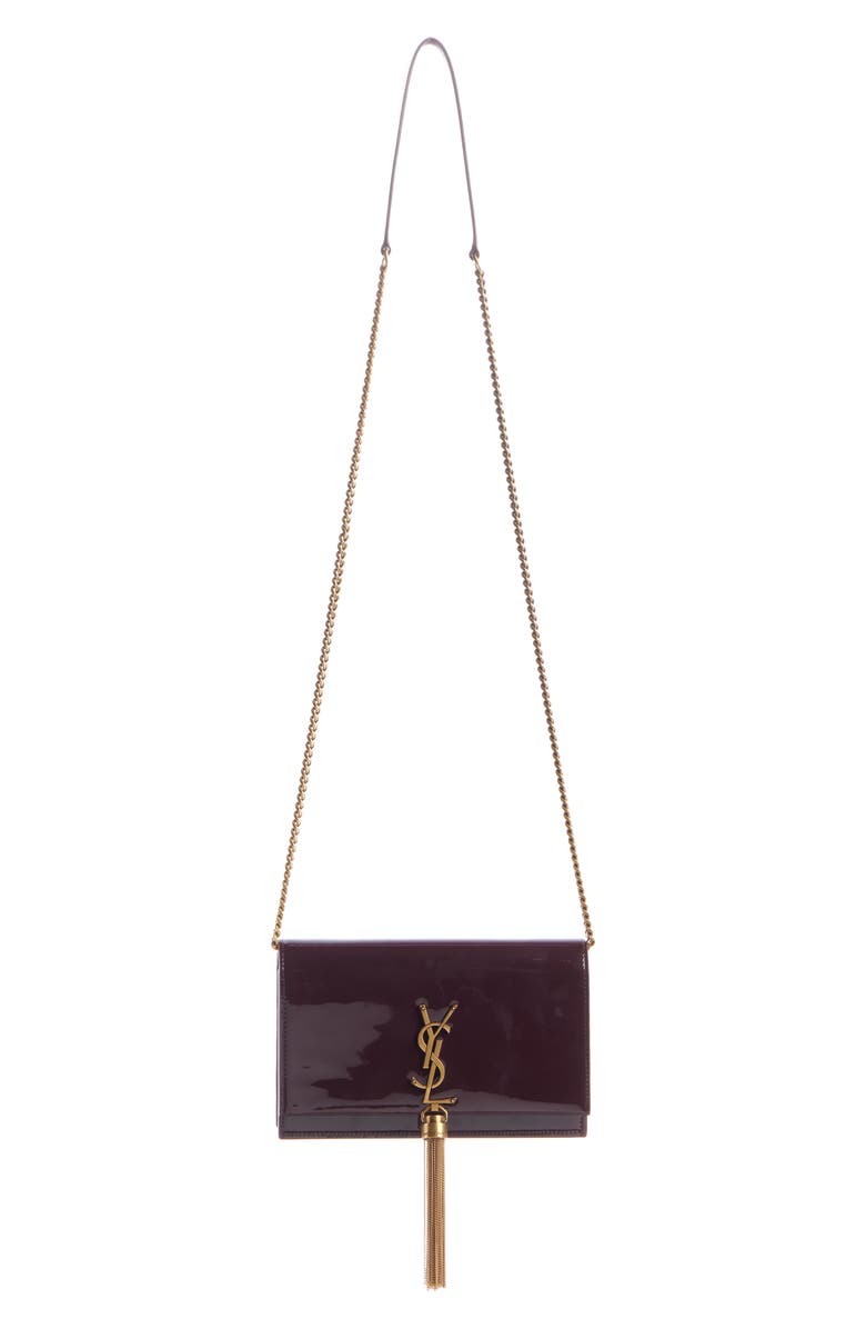 YSL CASSANDRE KATE TASSEL LEATHER WALLET ON A CHAIN