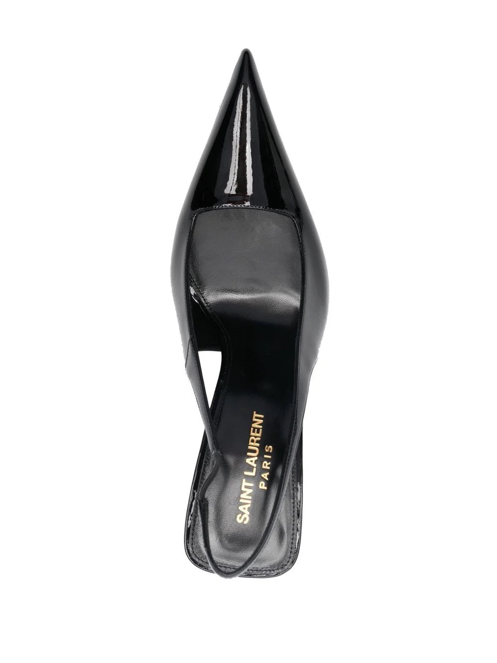 YSL KISS PATENT LEATHER SLINGBACK PUMPS