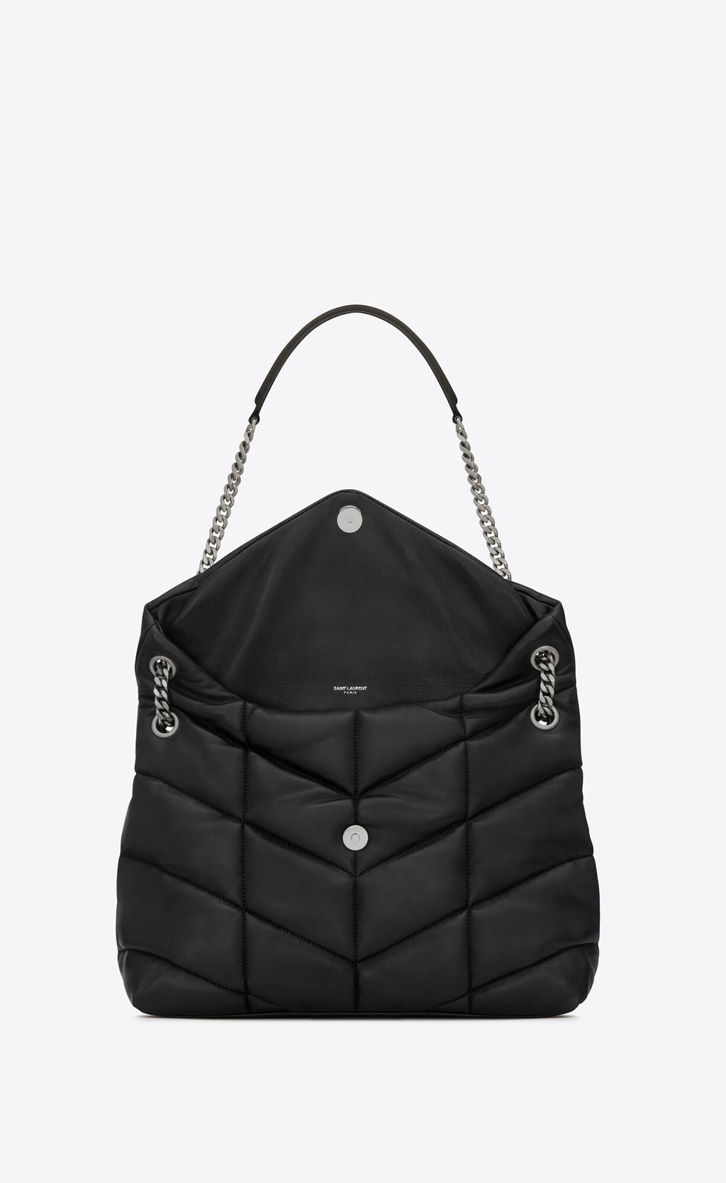 YSL PUFFER LOULOU MEDIUM CHAIN BAG IN QUILTED LAMBSKIN