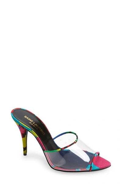 YSL LOLITA TRANSPARENT MULES SANDALS
