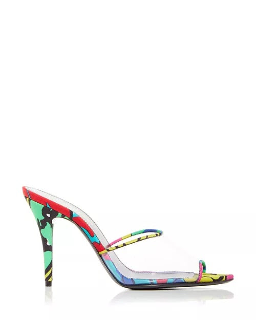 YSL LOLITA TRANSPARENT MULES SANDALS