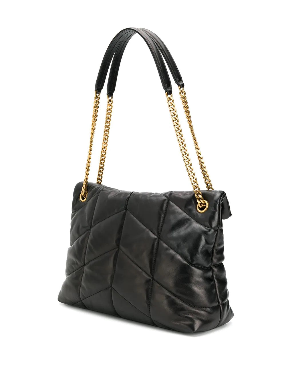 YSL LOULOU MEDIUM QUILTED PUFFER LEATHER SHOULDER BAG