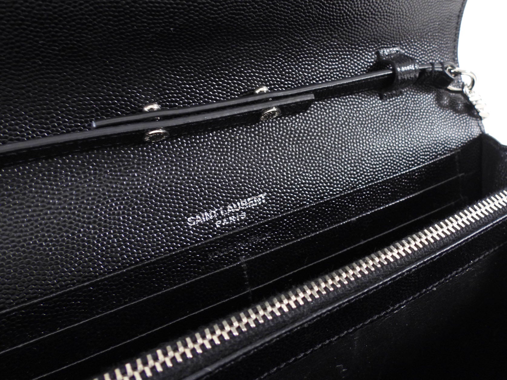 Saint Laurent Black Grain de Poudre YSL Cassandre WOC SHW