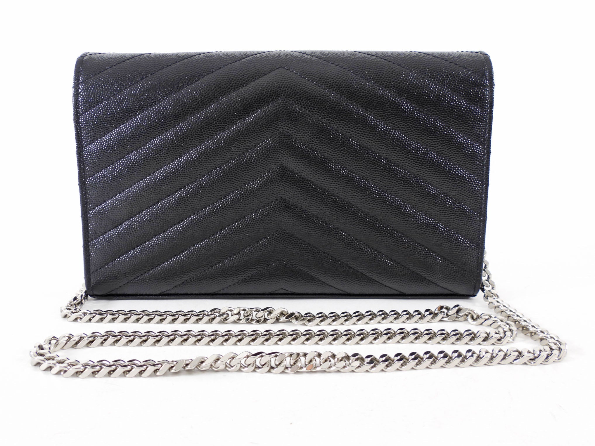 Saint Laurent Black Grain de Poudre YSL Cassandre WOC SHW