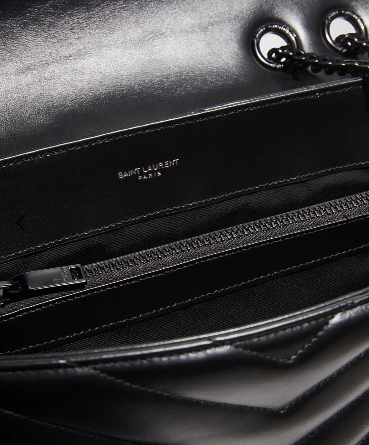 YSL LOULOU MEDIUM QUILTED LEATHER BLACK ON BLACK SHOULDER BAG