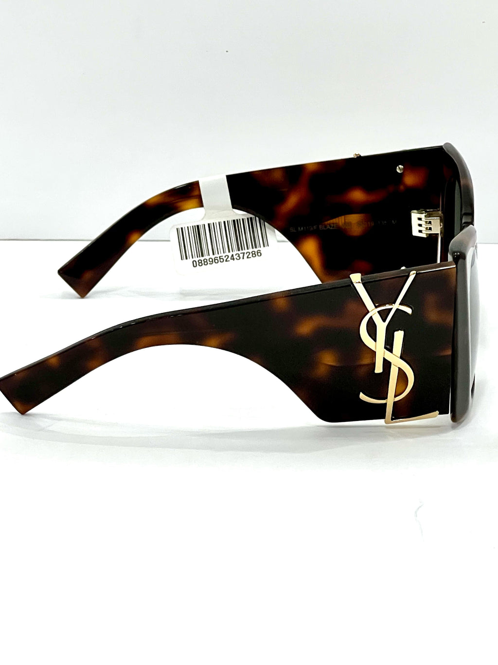 YSL BLAZE OVERSIZED CAT-EYE TORTOISESHELL SUNGLASSES