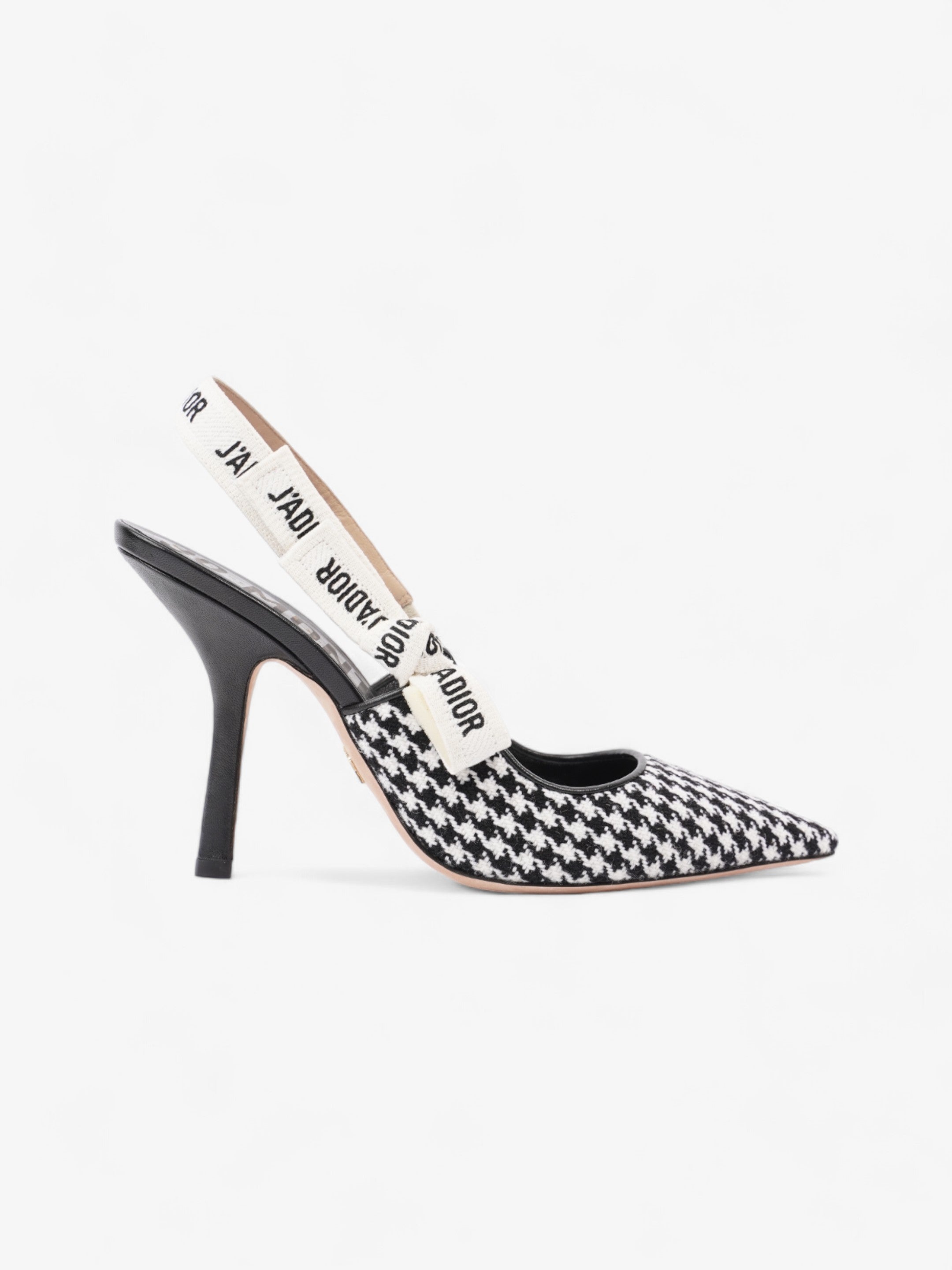 Christian Dior J'Adior Pumps 100 Black / White Tweed EU 39 UK 6