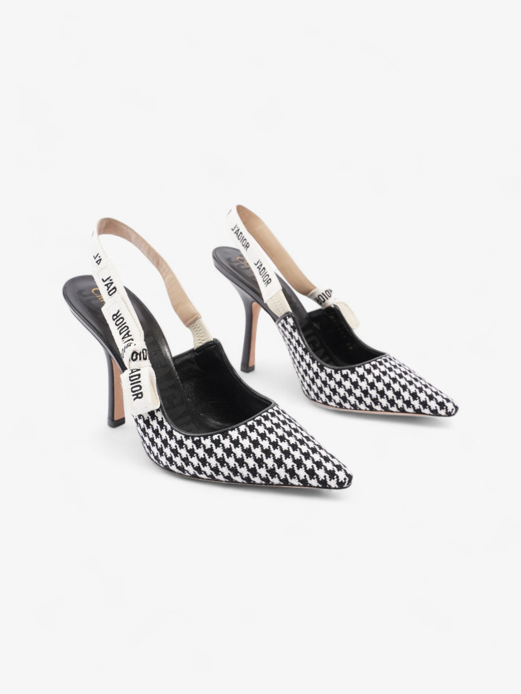Christian Dior J'Adior Pumps 100 Black / White Tweed EU 39 UK 6