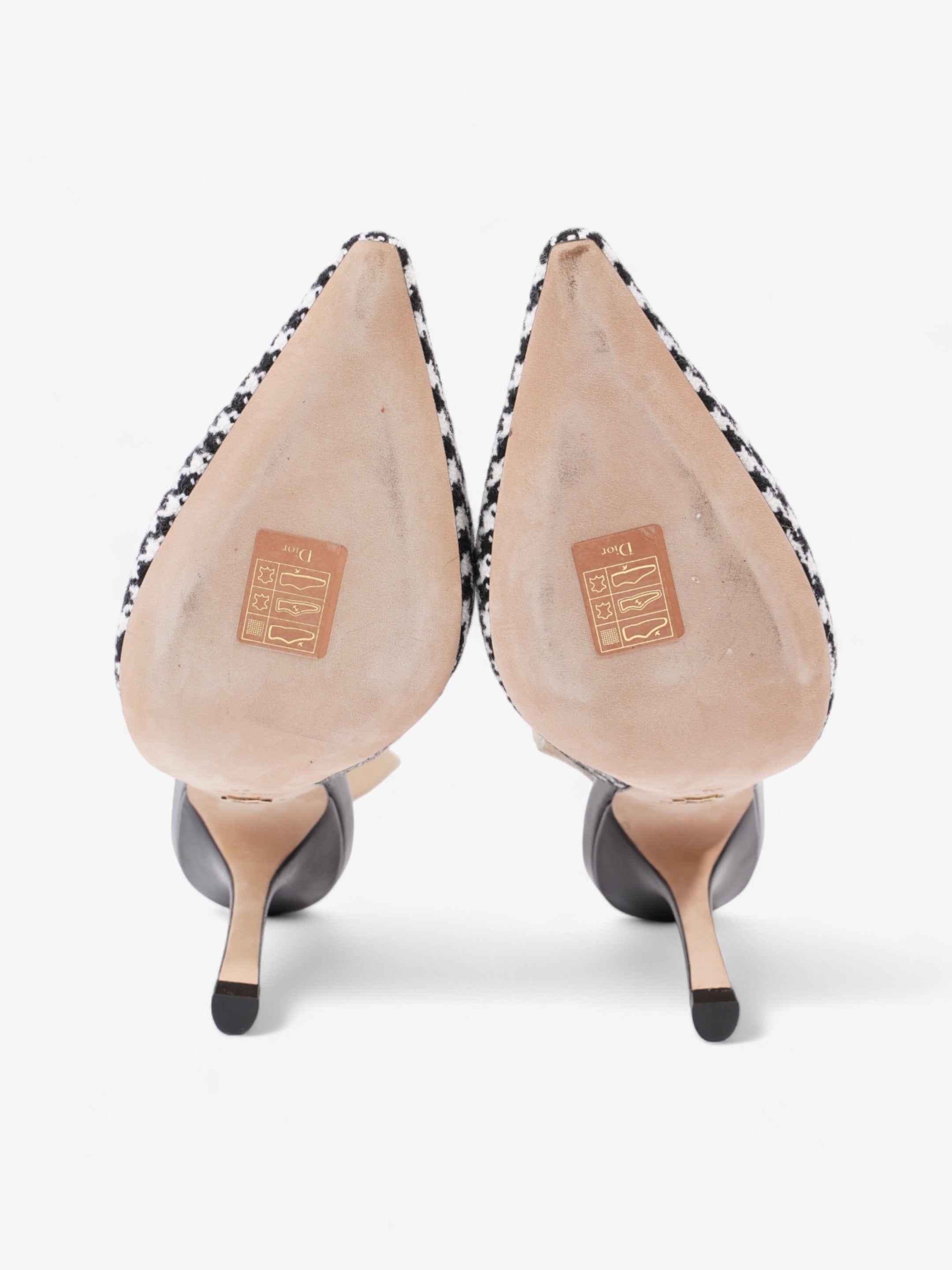 Christian Dior J'Adior Pumps 100 Black / White Tweed EU 39 UK 6