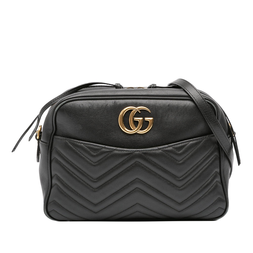 GG Marmont Shoulder Bag Matelasse Leather Medium