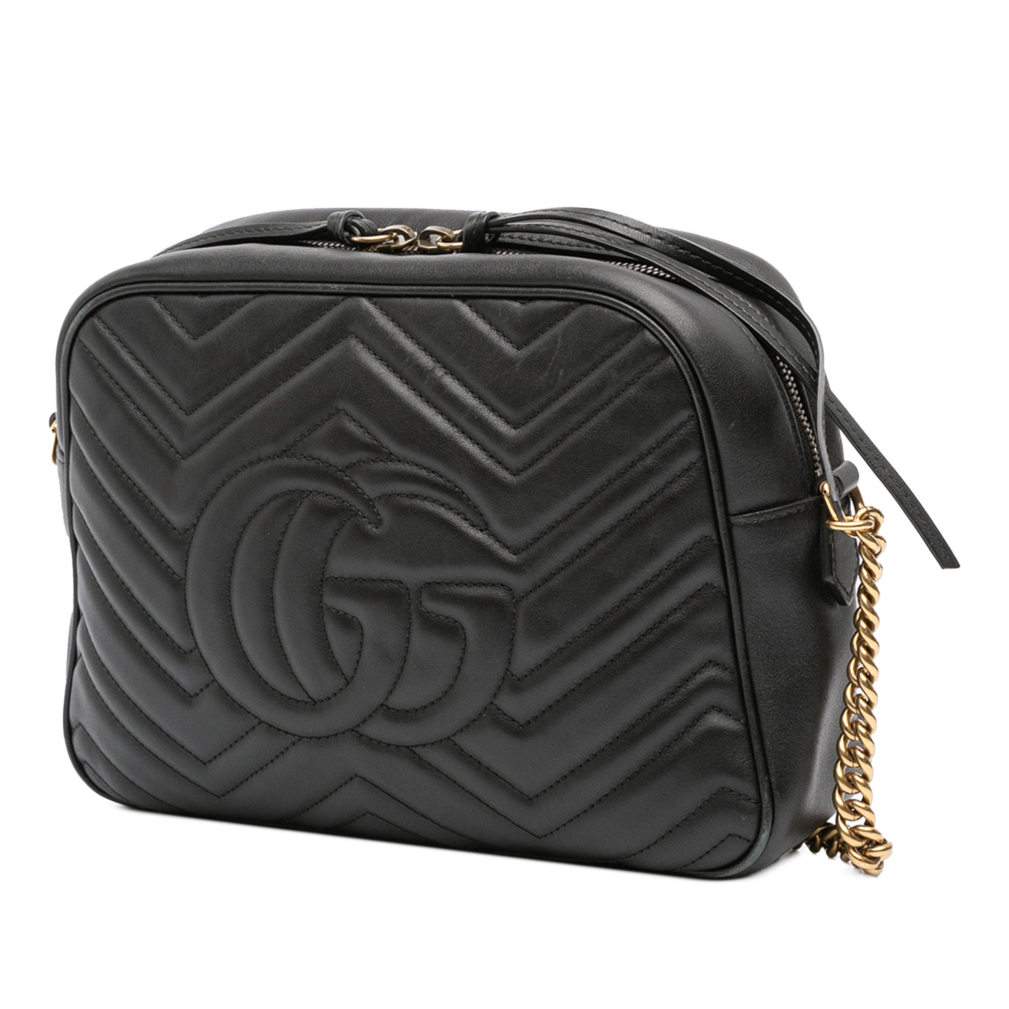 GG Marmont Shoulder Bag Matelasse Leather Medium