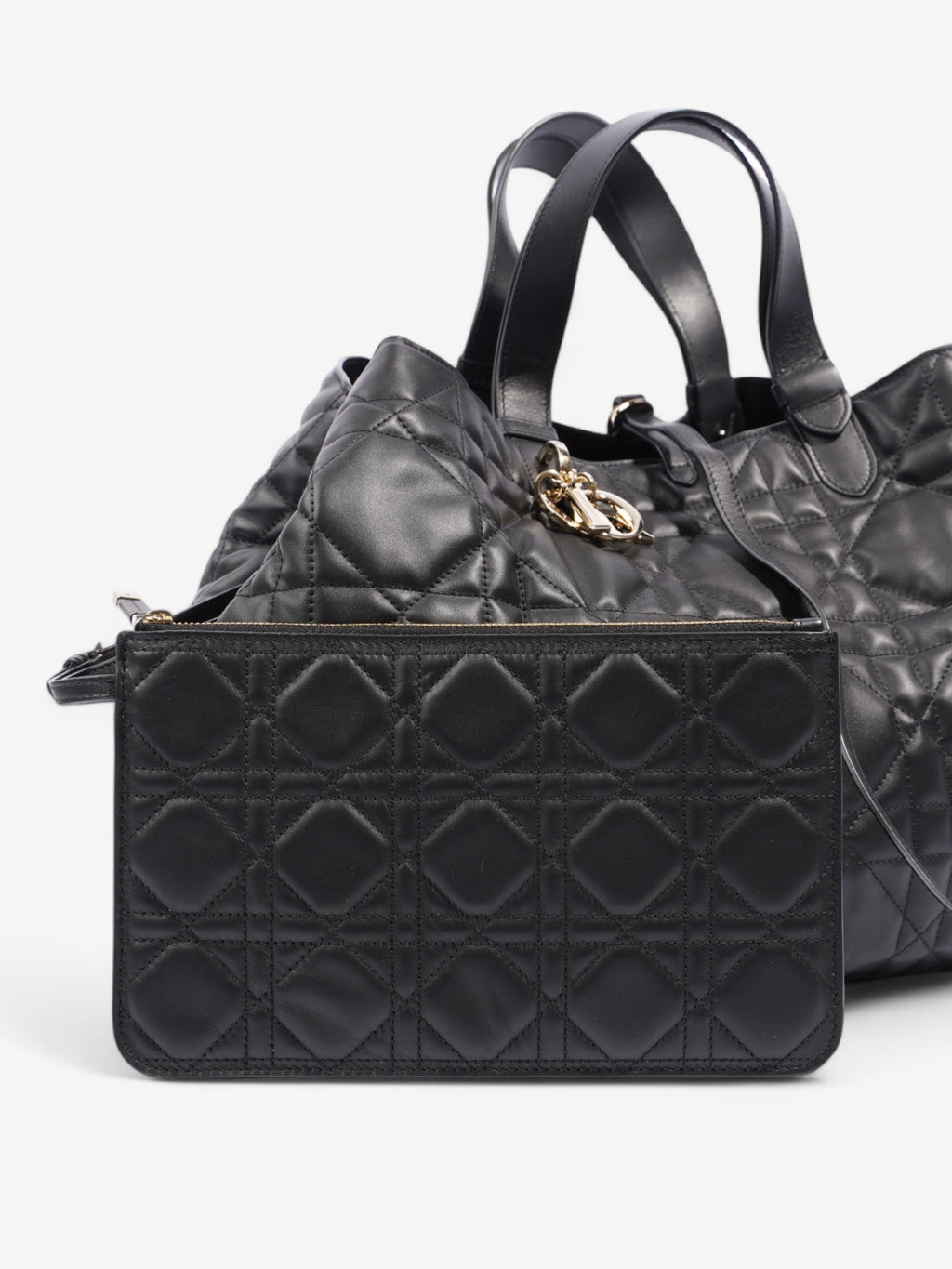 Christian Dior Toujours Black Leather Large