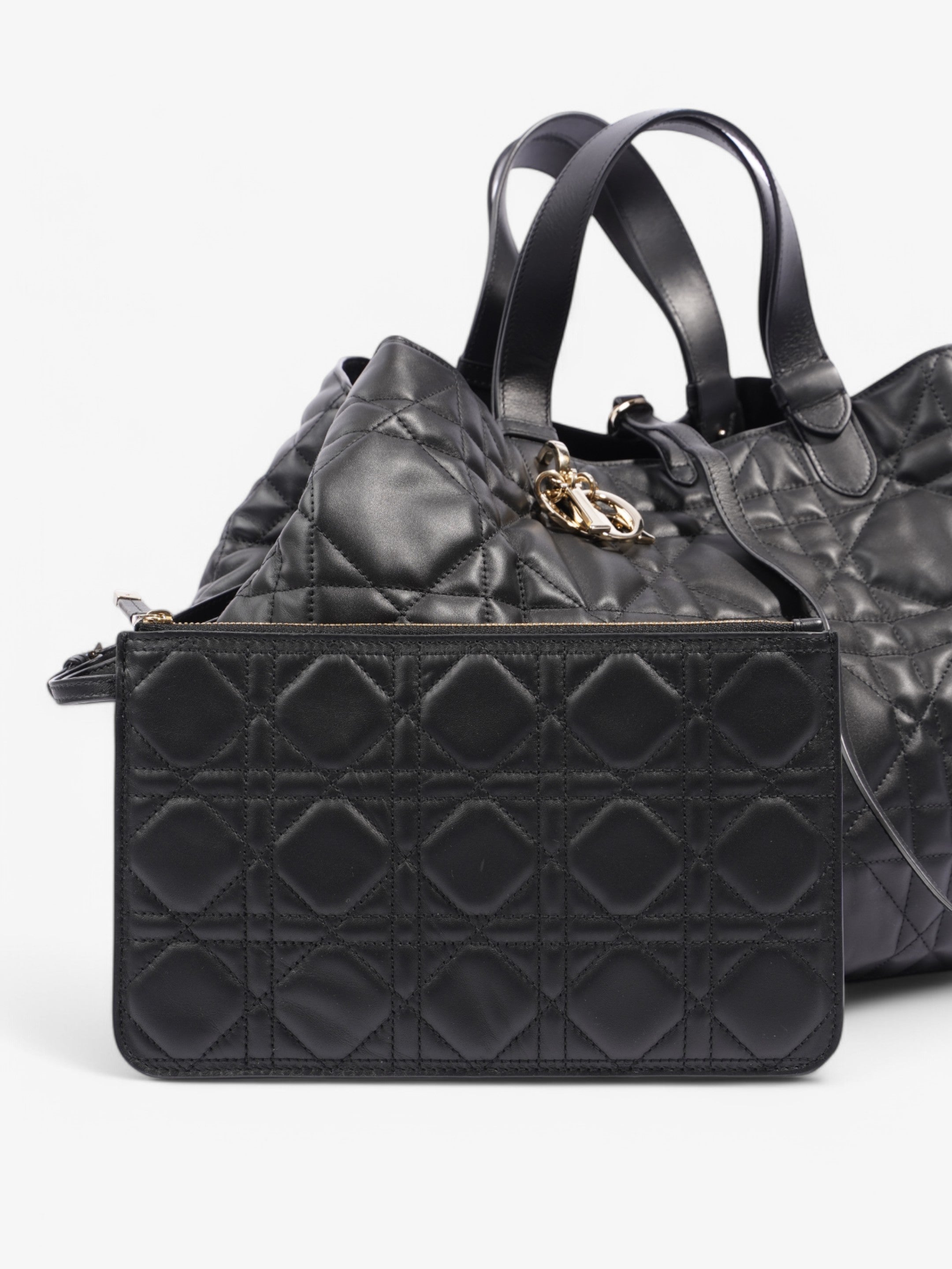 Christian Dior Toujours Black Leather Large