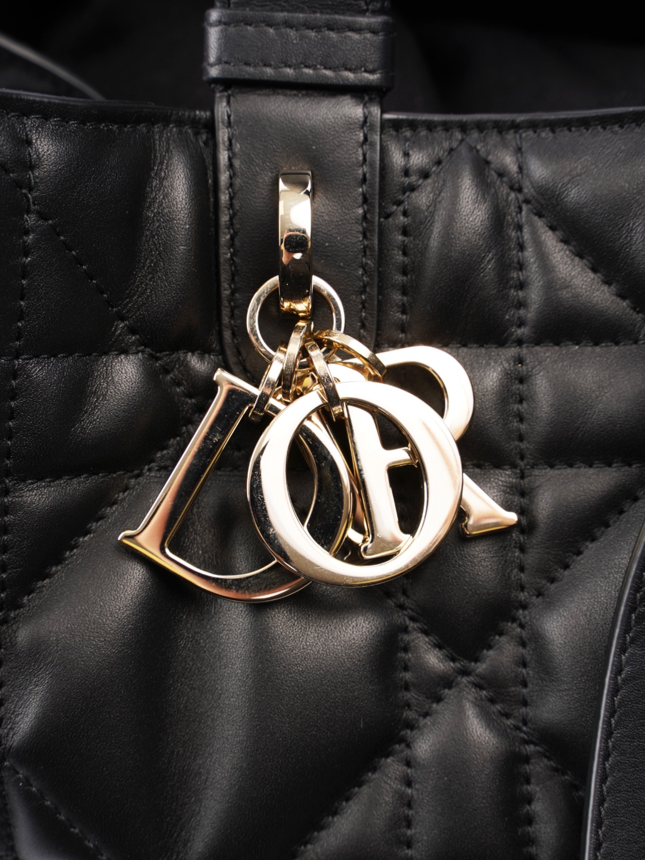 Christian Dior Toujours Black Leather Large