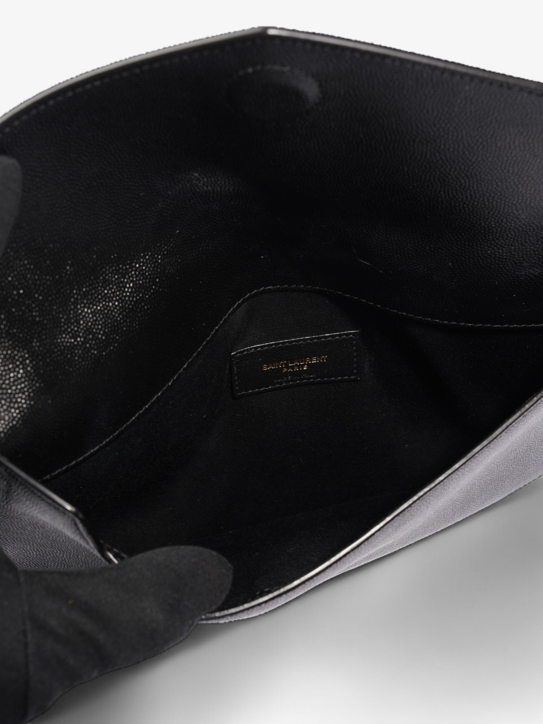 Saint Laurent Uptown Clutch Black Leather