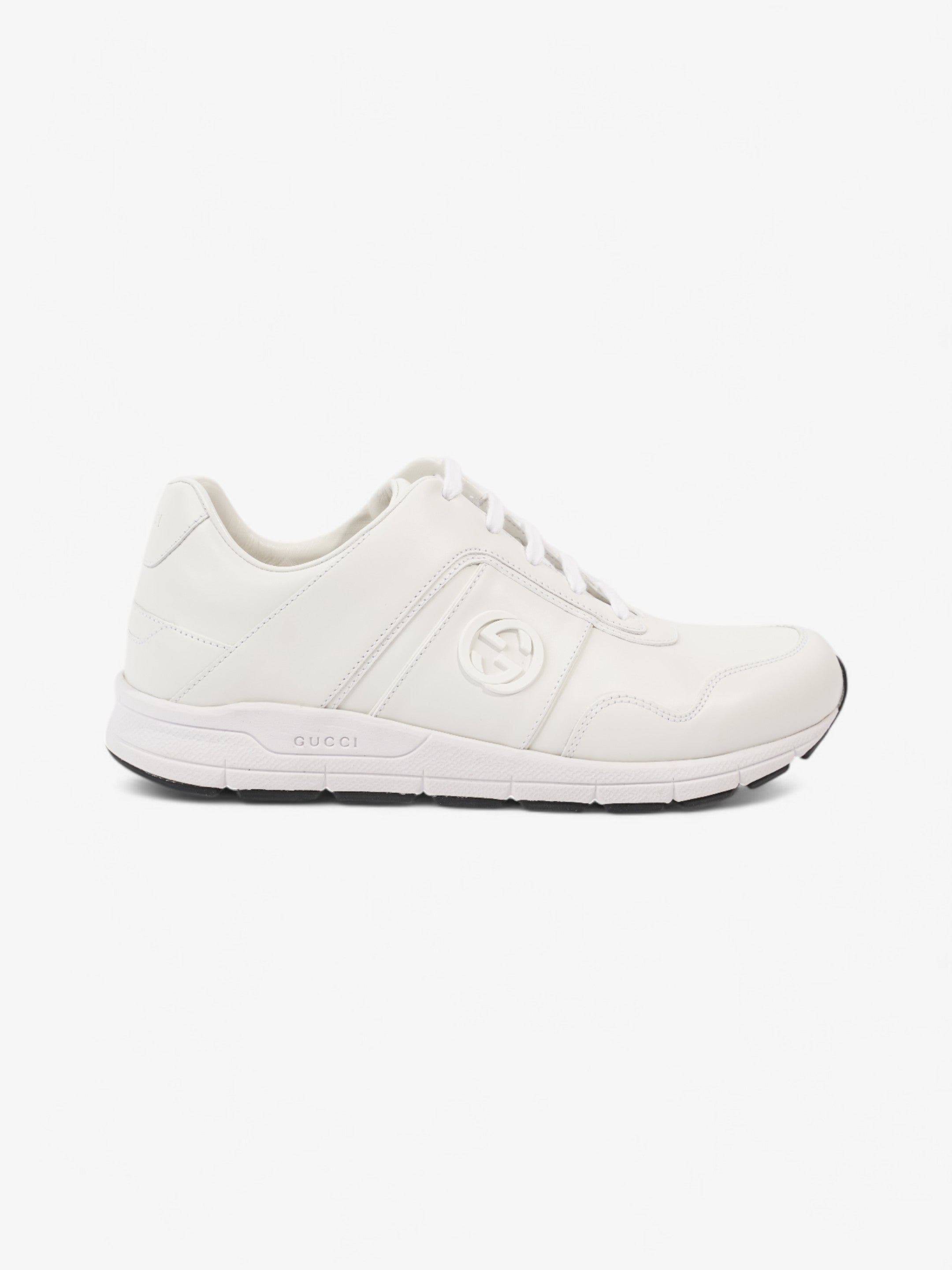 Gucci GG Low-top Sneakers White  Leather EU 39.5 UK 6.5