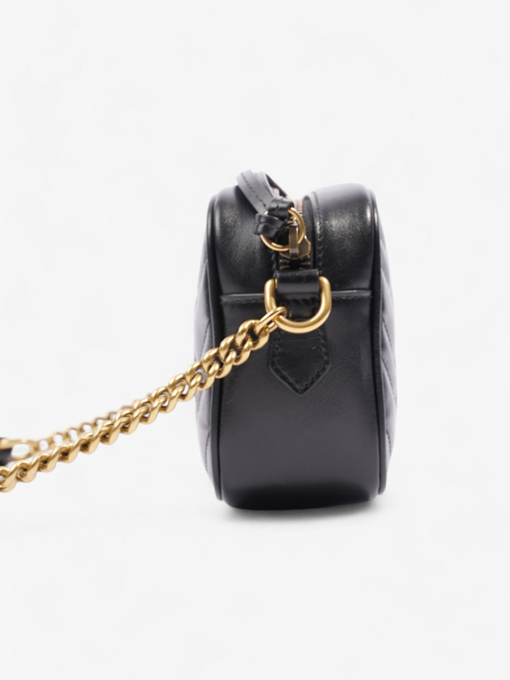 Gucci GG Marmont Black Matelasse Leather Mini